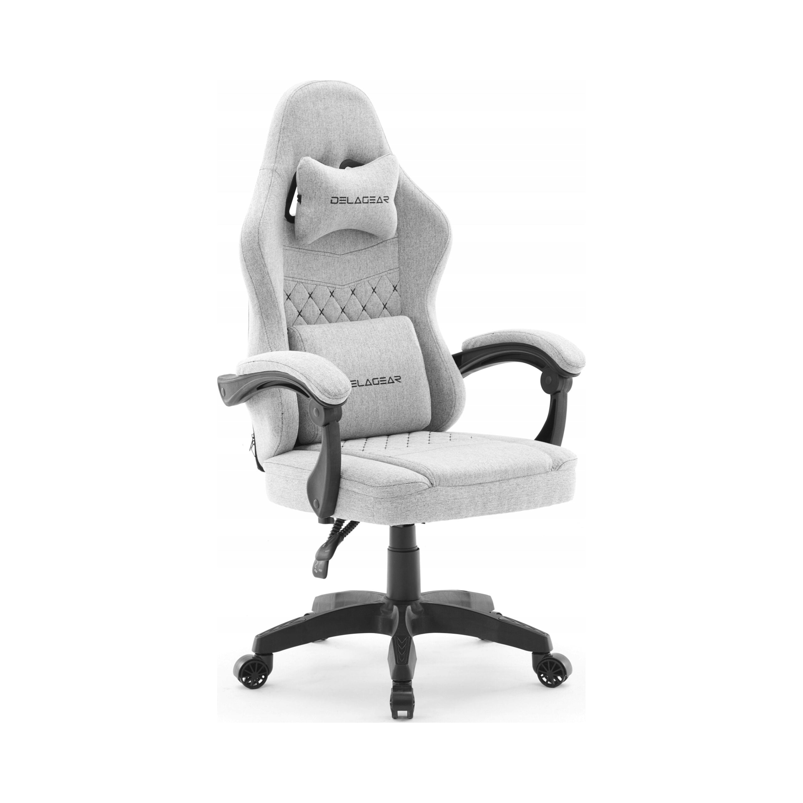 Material gaming chair DELAGEAR G 300 grey swivel office chair