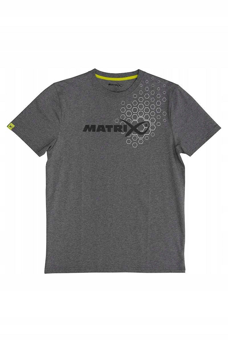 Matrix Hex Print T-shirt Grey Size Xl