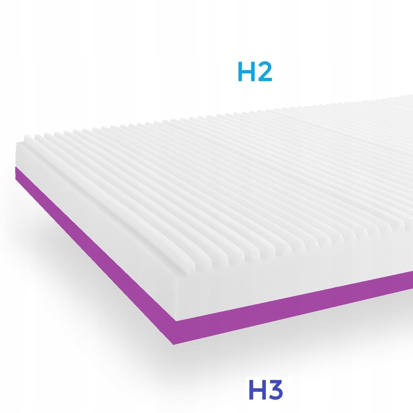 Mattress 120x190 foam medium hard H2 / H3 + Topper 2 in 1 Brand Marpol