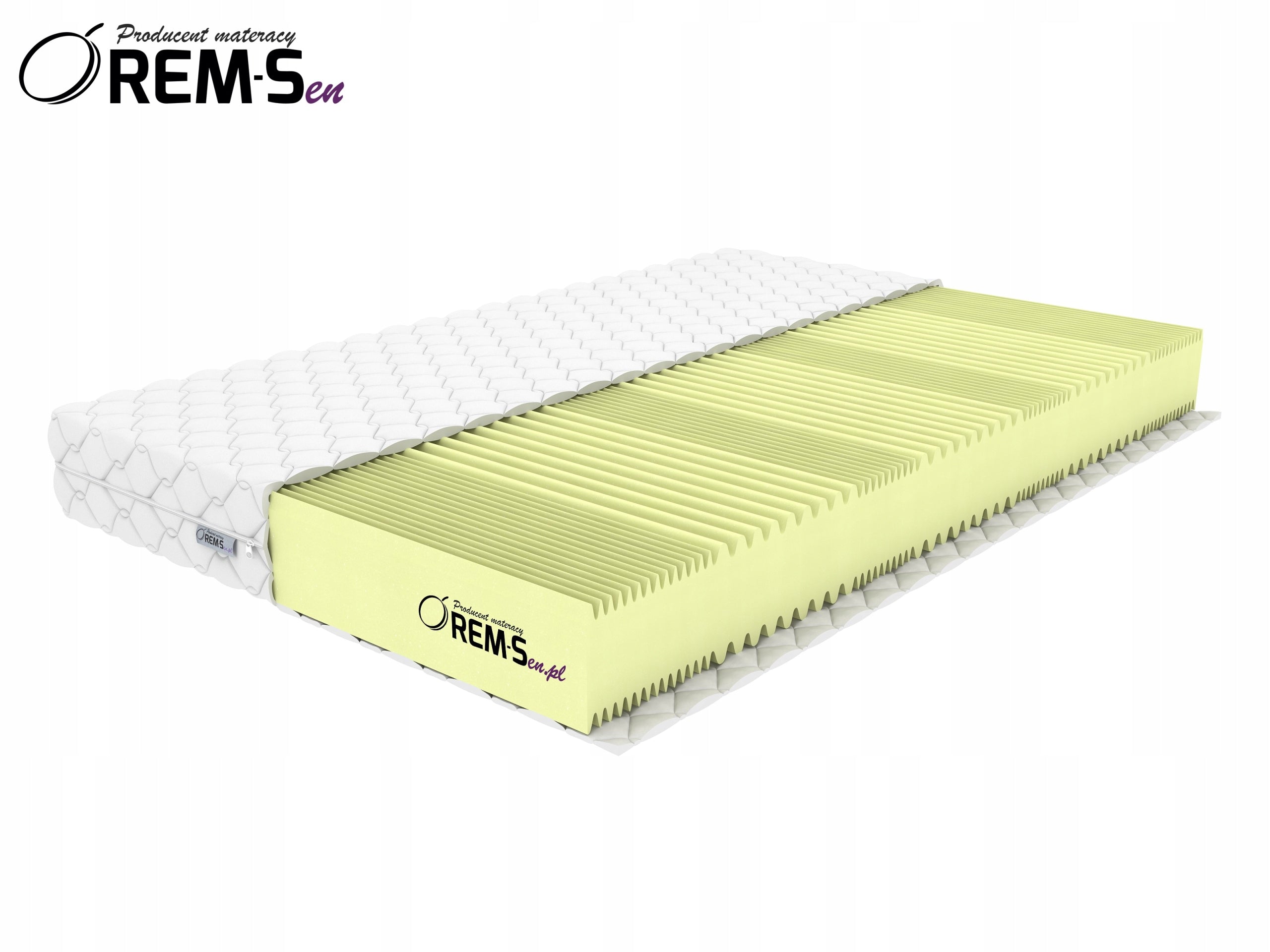 Mattress 140x200 15cm Up to 30kg/m3 7ZONE PokrPIK H4 Brand Rem-Sen