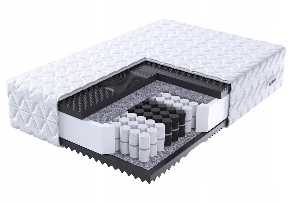Mattress 160x200 LUX MED zone pocket MASSAGE profiled 22 cm HEISBERG Brand Heisberg