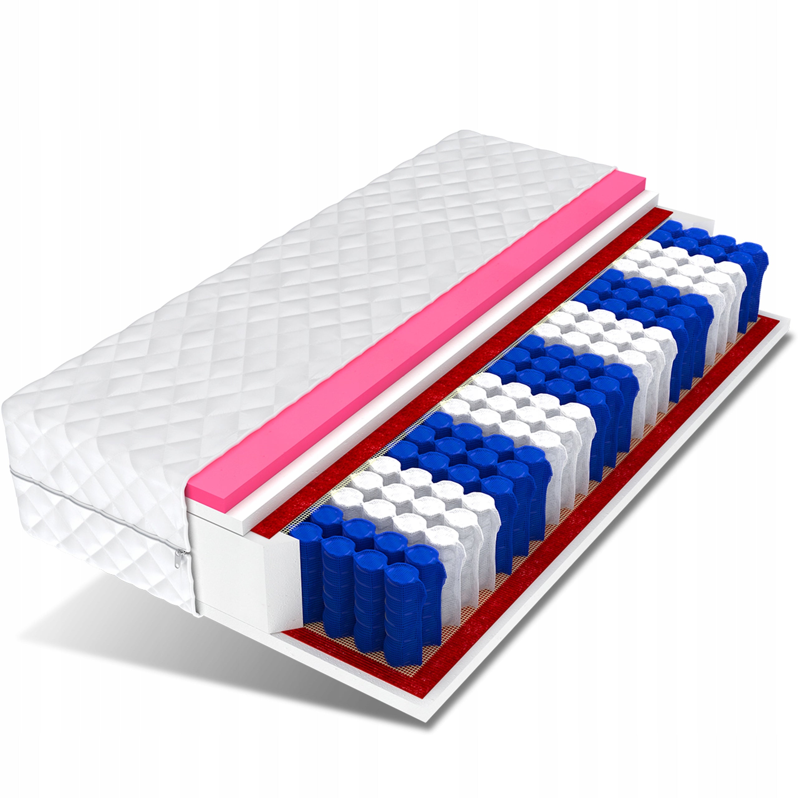 Mattress 190x90 visco memory pocket 7 zones SOLARIS