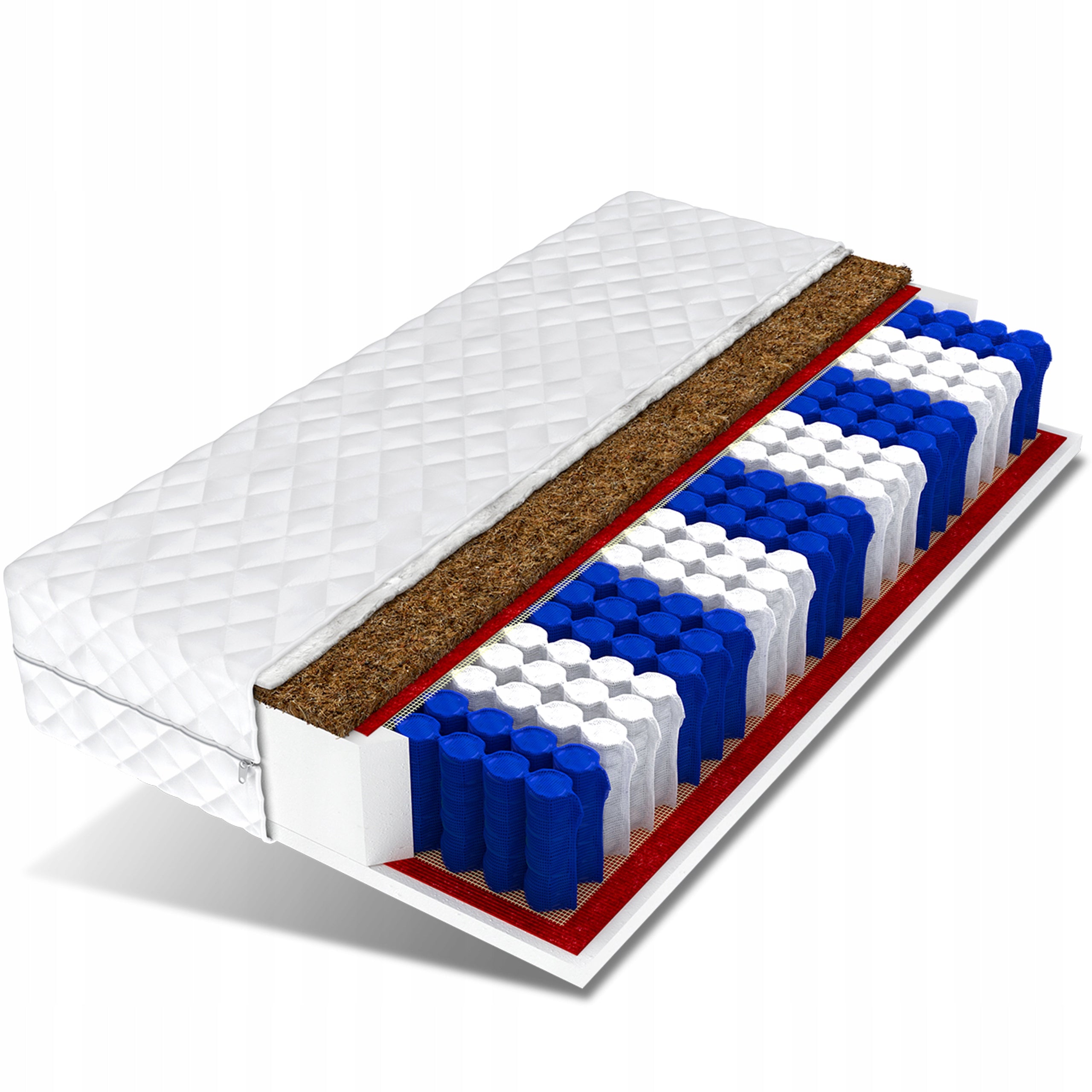 Mattress 200x90 coconut pocket 7 zones 14 cm MILO