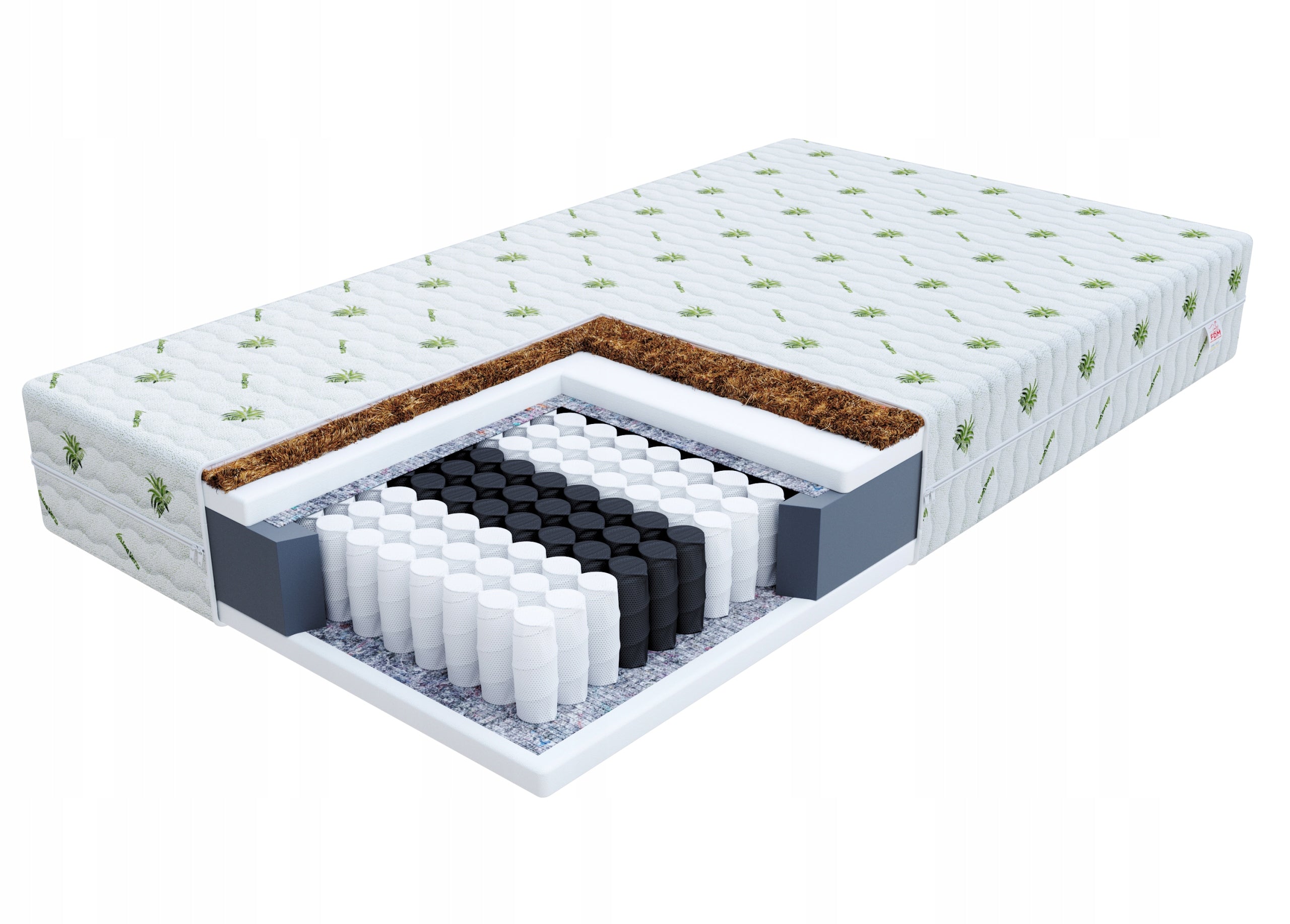 Mattress 90x200 pocket coconut FDM BLISS Aloevera