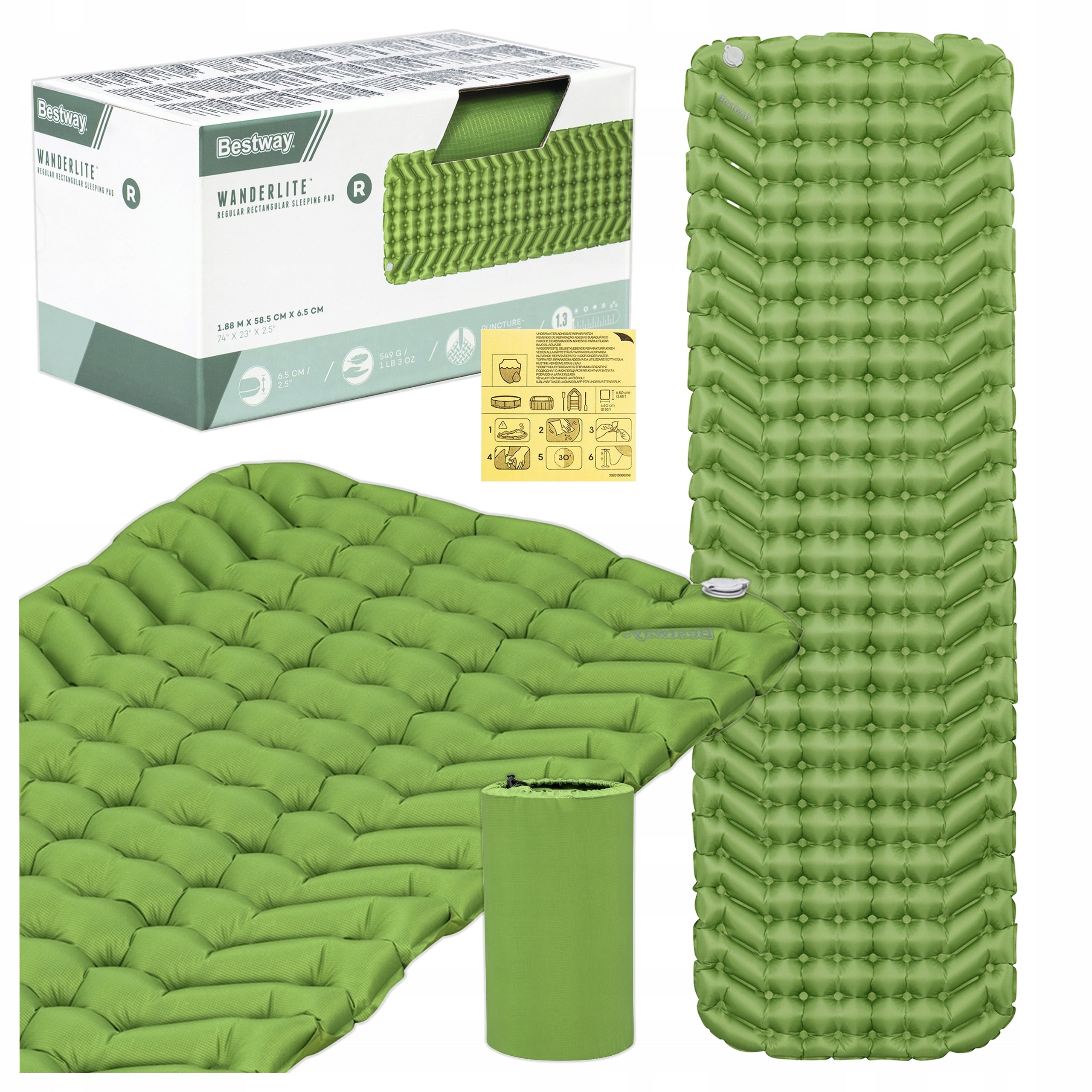 Mattress For Sleeping Tourist Mat Inflatable Under Tent 188cm XL Bestway
