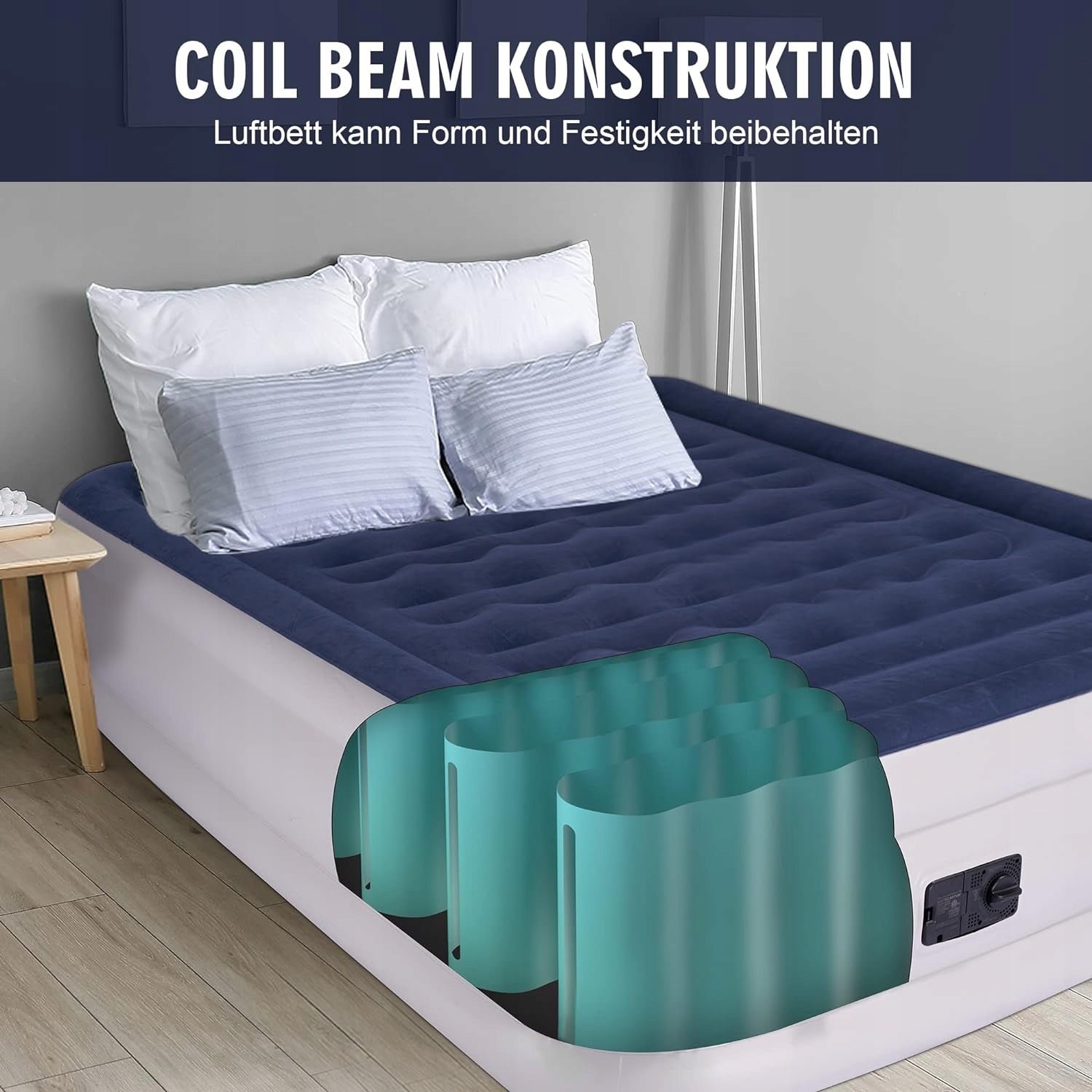 Mattress Inflatable Double Bed With Electric Pump 203x152 cm ARTEESOL Brand Arteesol