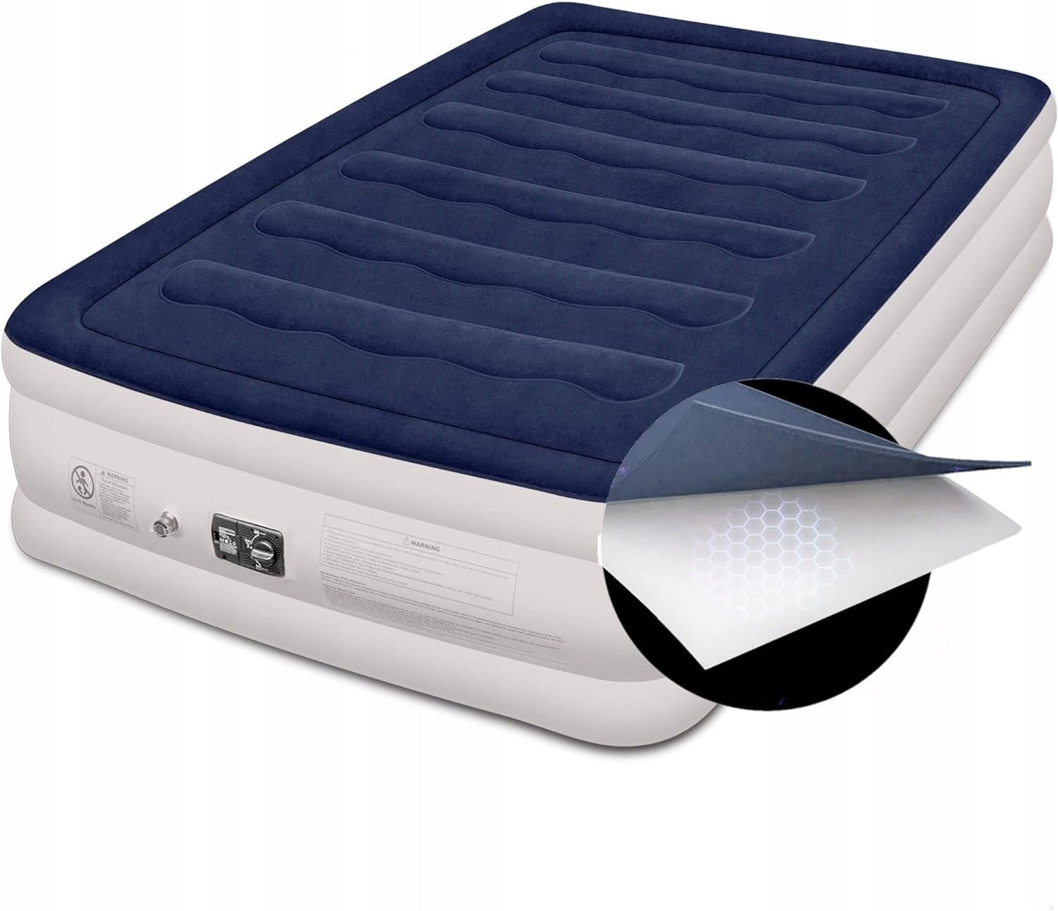 Mattress Inflatable Double Bed With Electric Pump 203x152 cm ARTEESOL