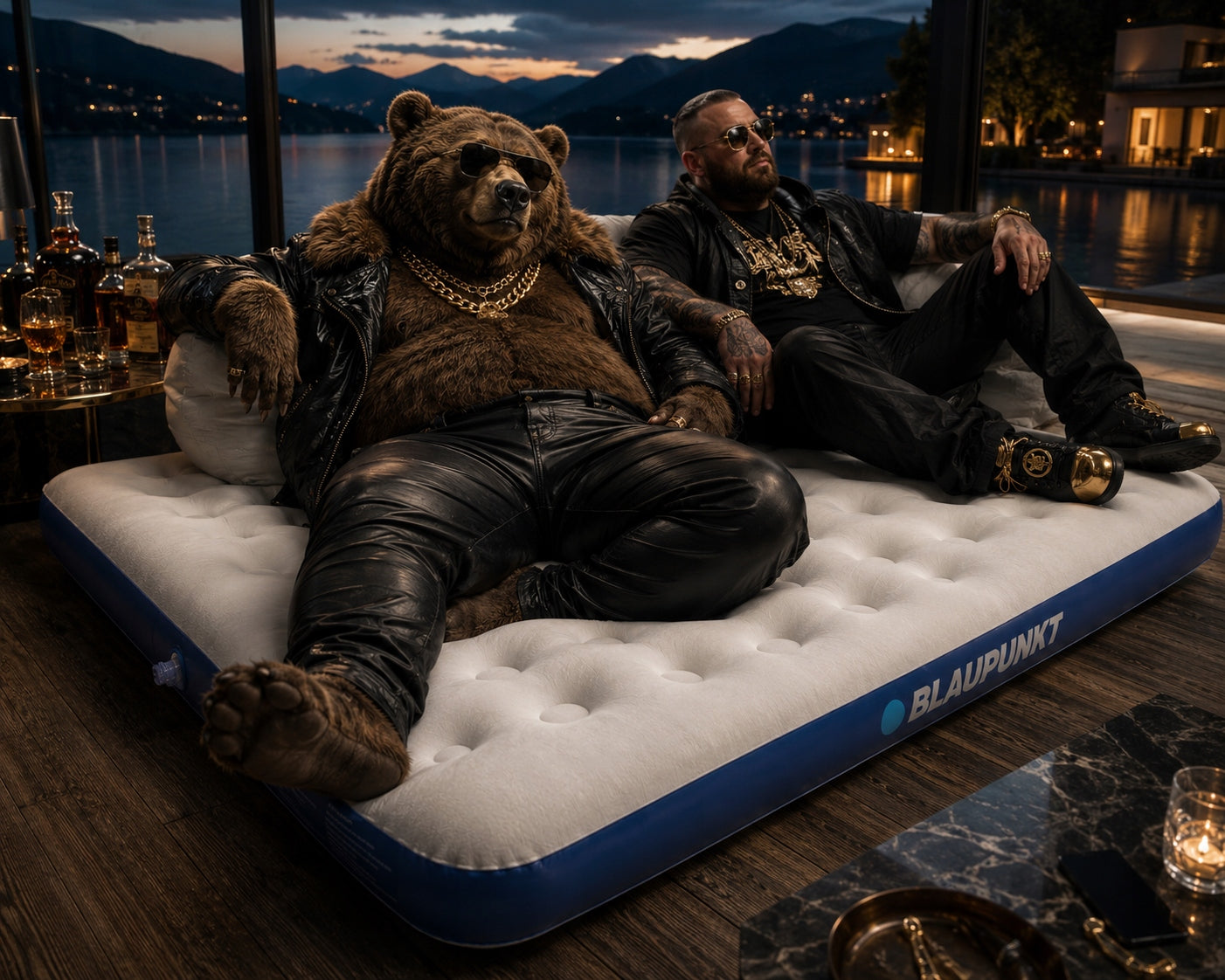 Mattress Inflatable Double Bed with Pump 191x137x22 To 295kg Strong Quiet Manufacturer code IM420