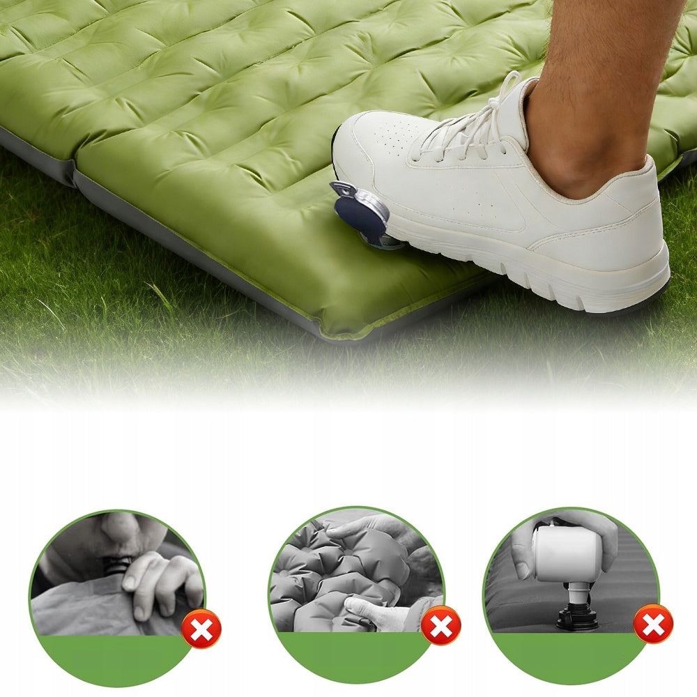Mattress Inflatable Lightweight Tourist 200x140cm Camping Mat For 2 People Packaging status original