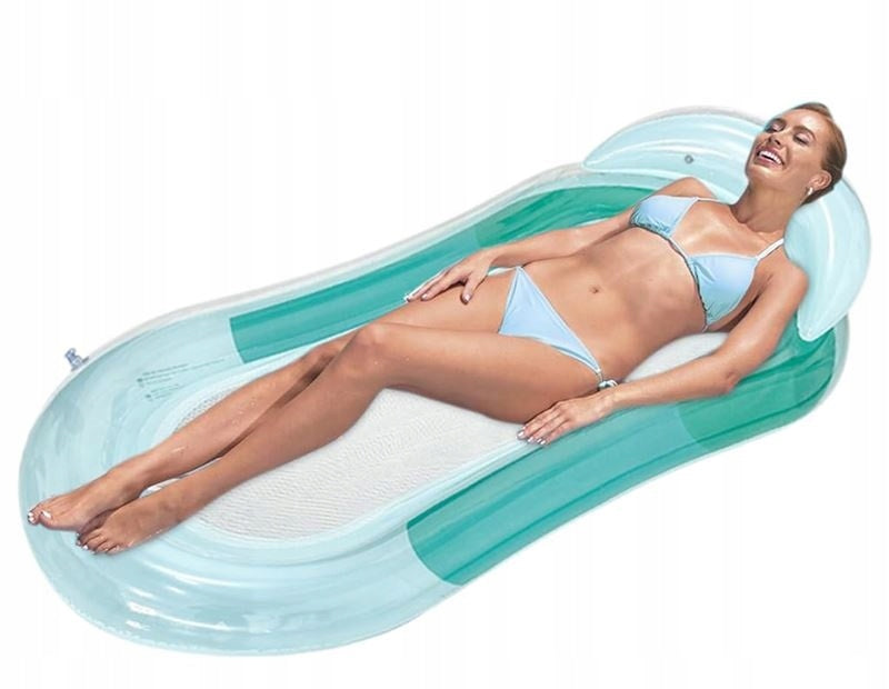 Mattress Inflatable Swimming Sun Lounger Armchair with Backrest for Water Mesh 160x70cm Manufacturer code CH-251453