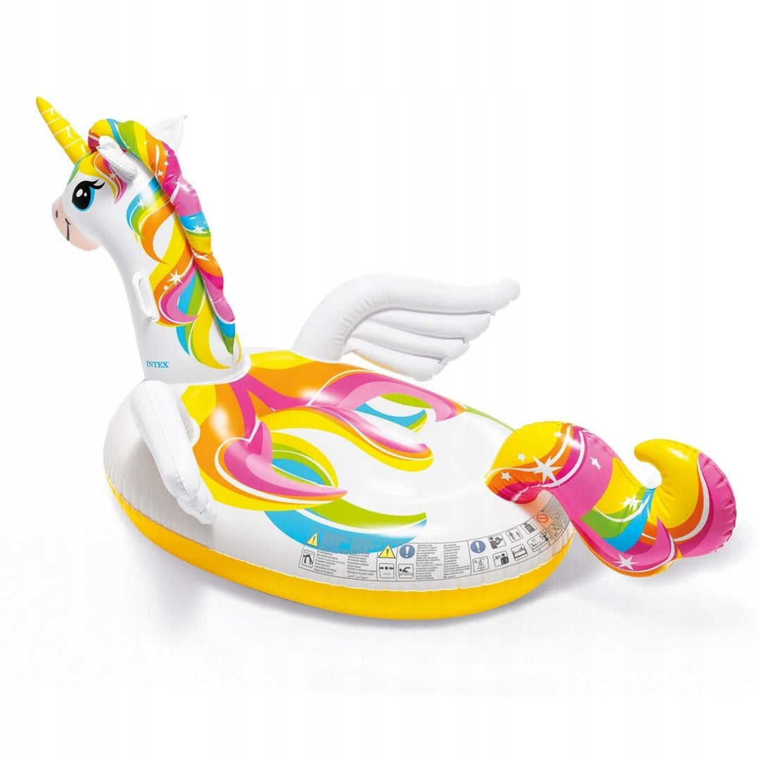Mattress Inflatable Unicorn 226x173 Cm For Swimming Pool For 2 People Pink Packaging status original