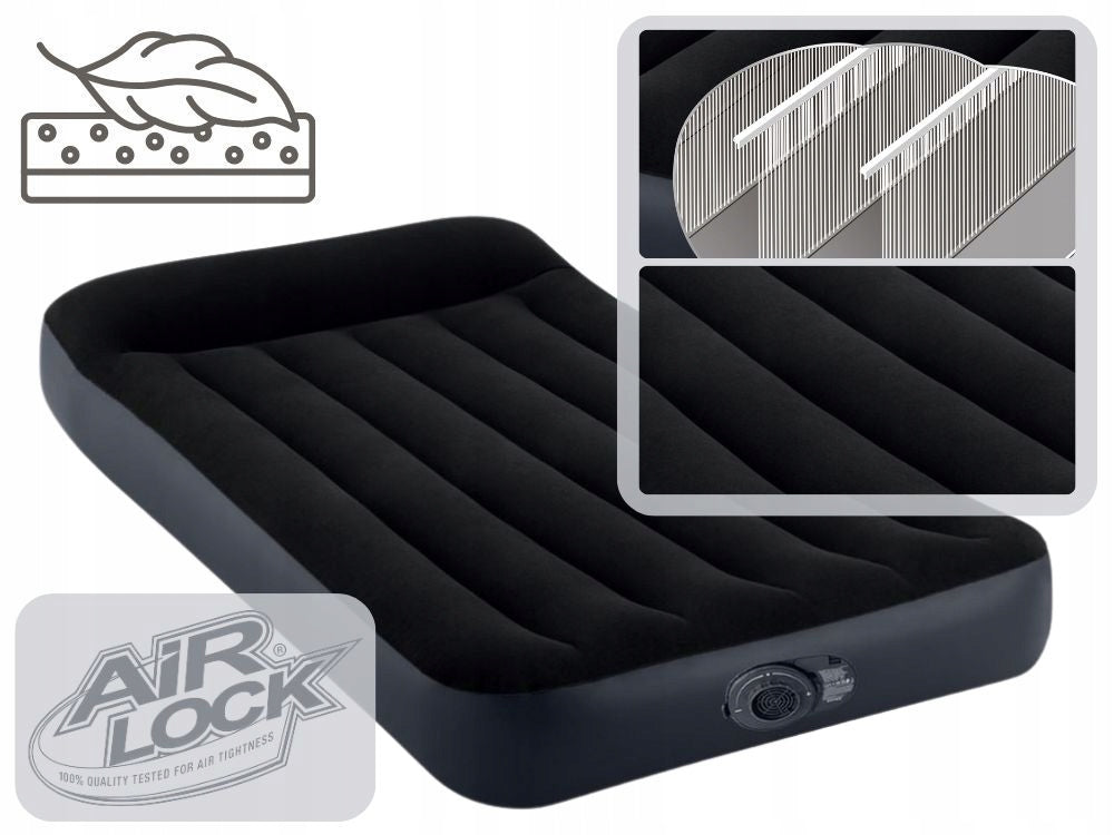 Mattress Inflatable Velour Sleeping Bed with Pump 230V Single Intex Manufacturer code 4902248503724