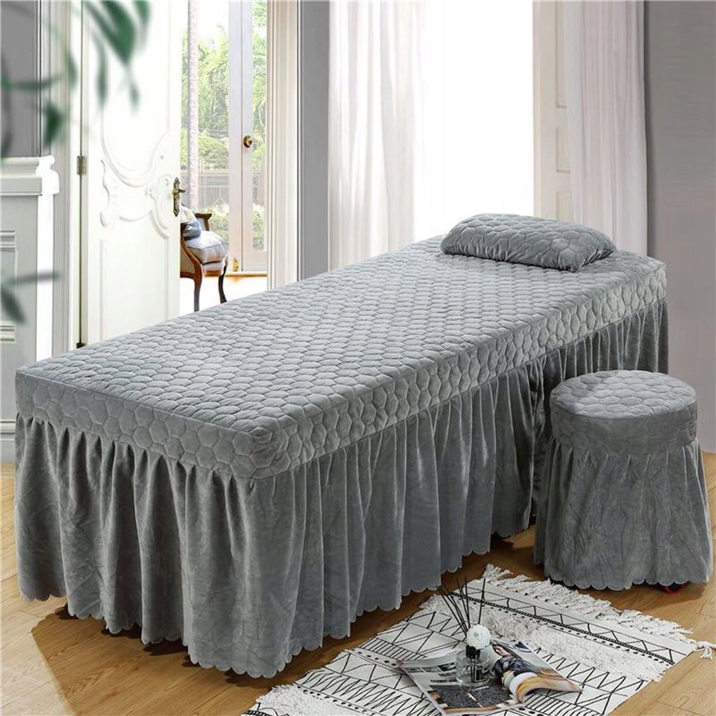 Mattress Valance Sheet Table Skirt European Style Gray Brand no brand