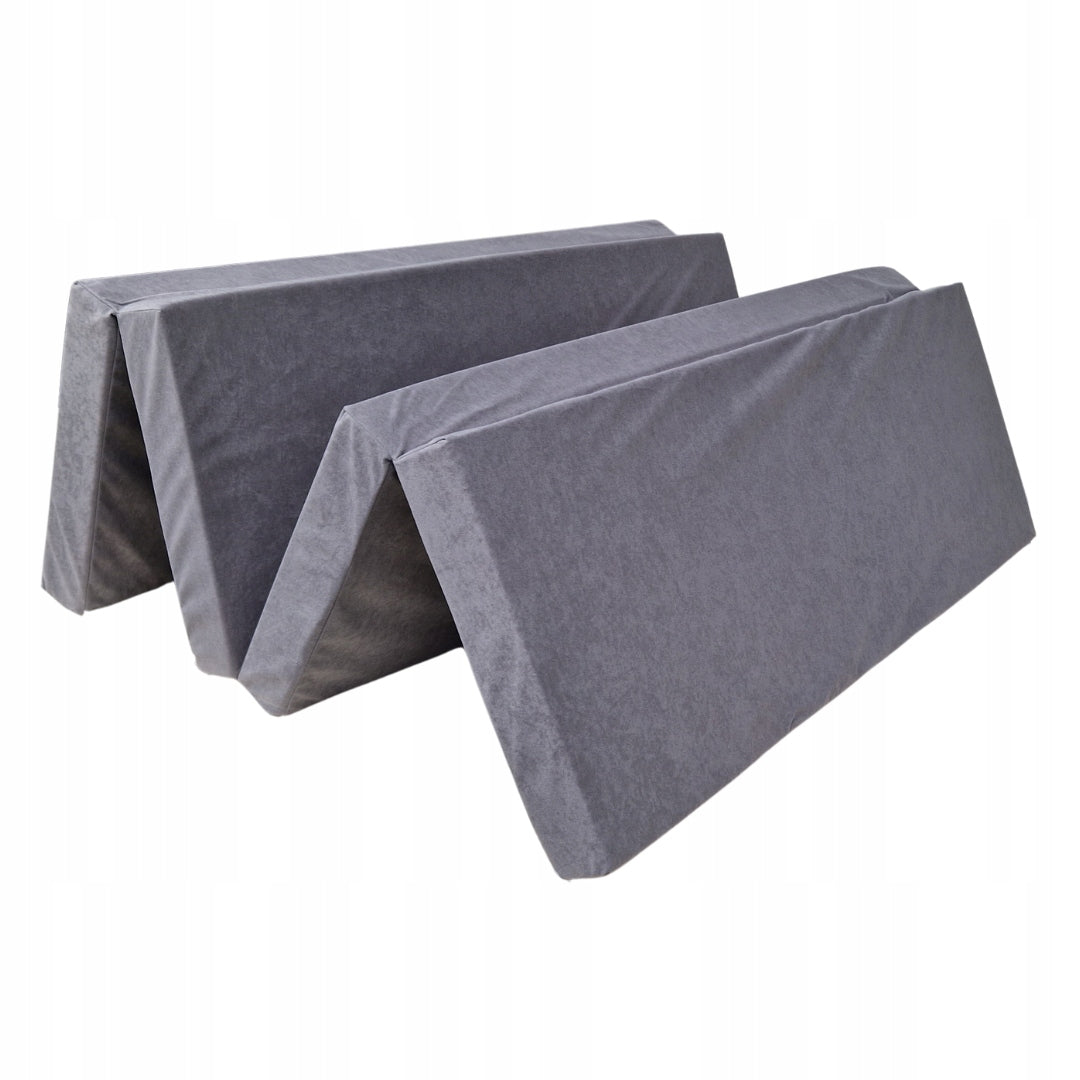 Mattress folding bed extra bed 200 x 160 x 8cm - Grey 1008
