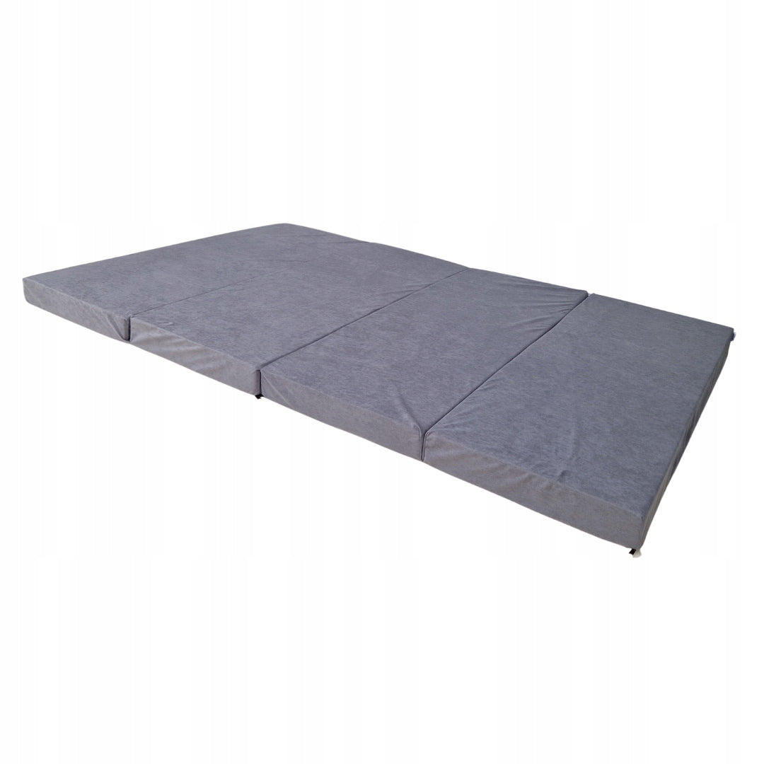Mattress folding bed extra bed 200 x 90 x 8 cm - Grey 1008 Color gray