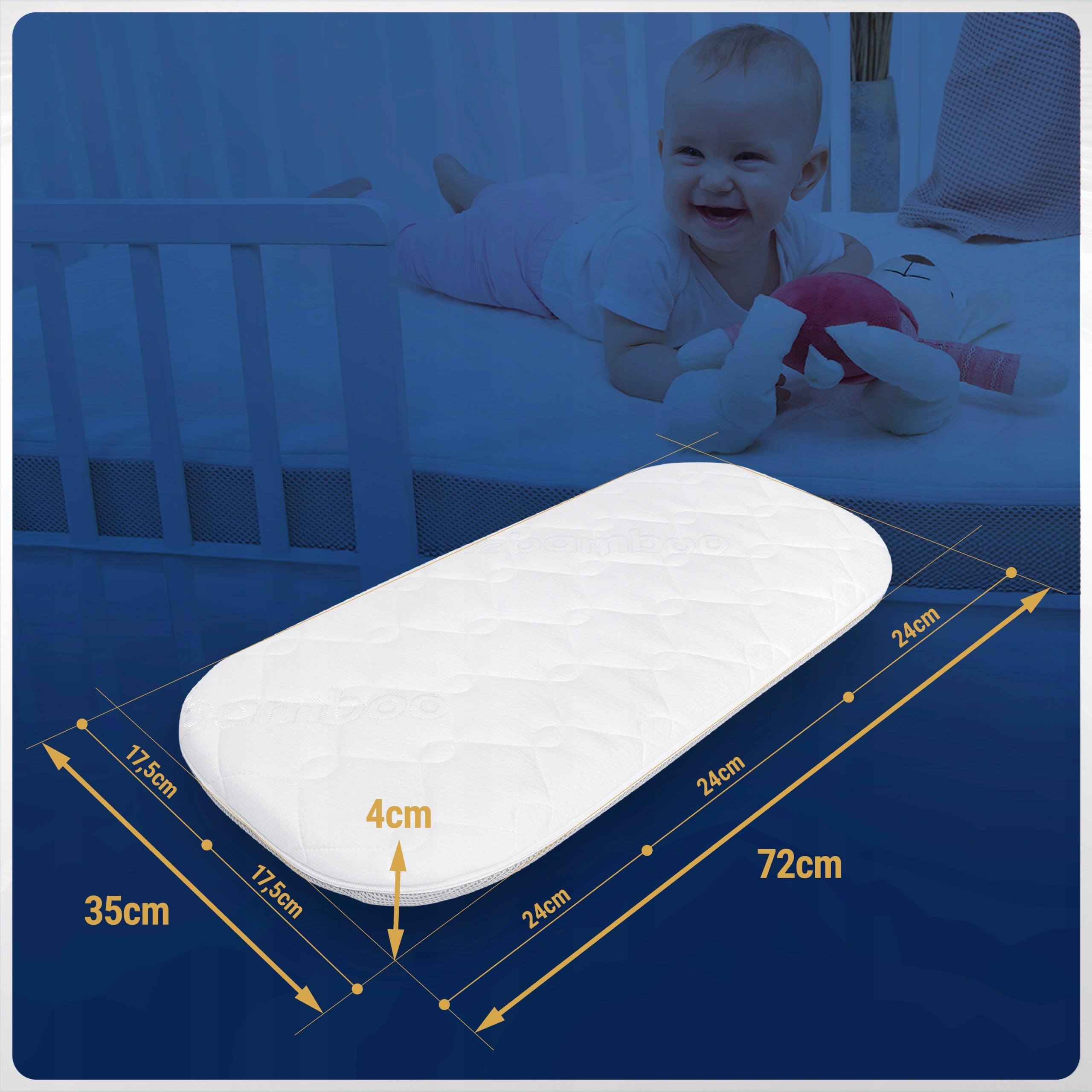 Mattress for stroller Anex E/TYPE Premium insert for gondola Anex M/TYPE H2 Medical device no