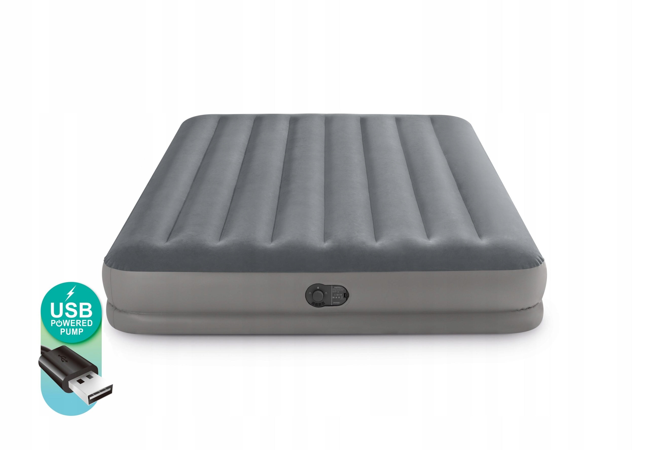 Mattress with pump USB 152 x 203 x 30cm 64114 Intex Manufacturer code 64114