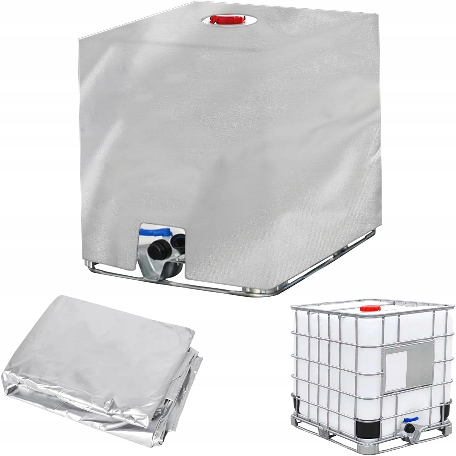 Mauzer IBC Tank Cover 1000l Water Tank Cover GREY Manufacturer no brand