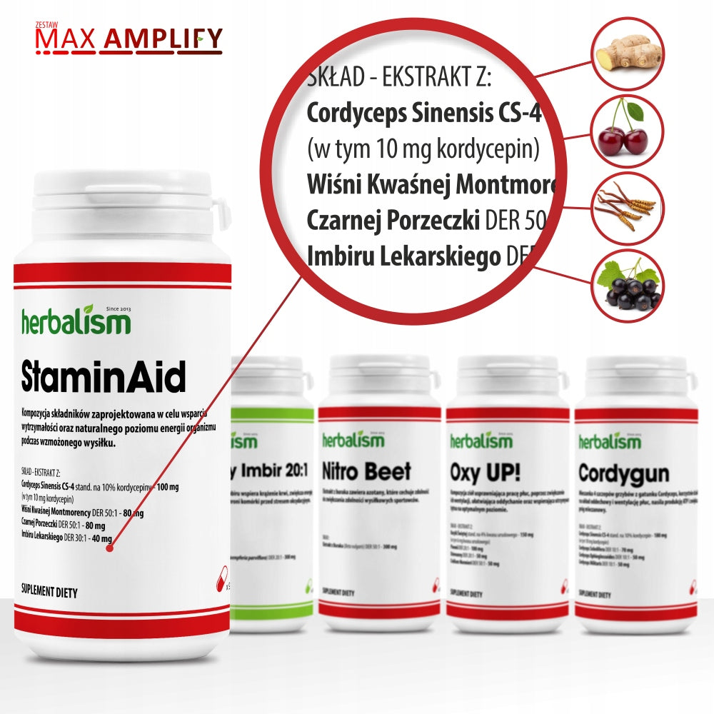 Max Amplify REGENERATION PERFORMANCE STRENGTH CORDYCEPS FAT BURNING EAN (GTIN) 5905331196451