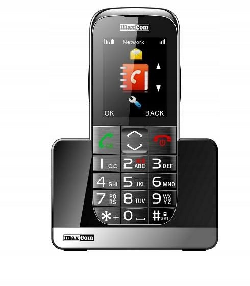 Maxcom MM720BB MM 720 mobile phone for senior large keys + base Charger included yes