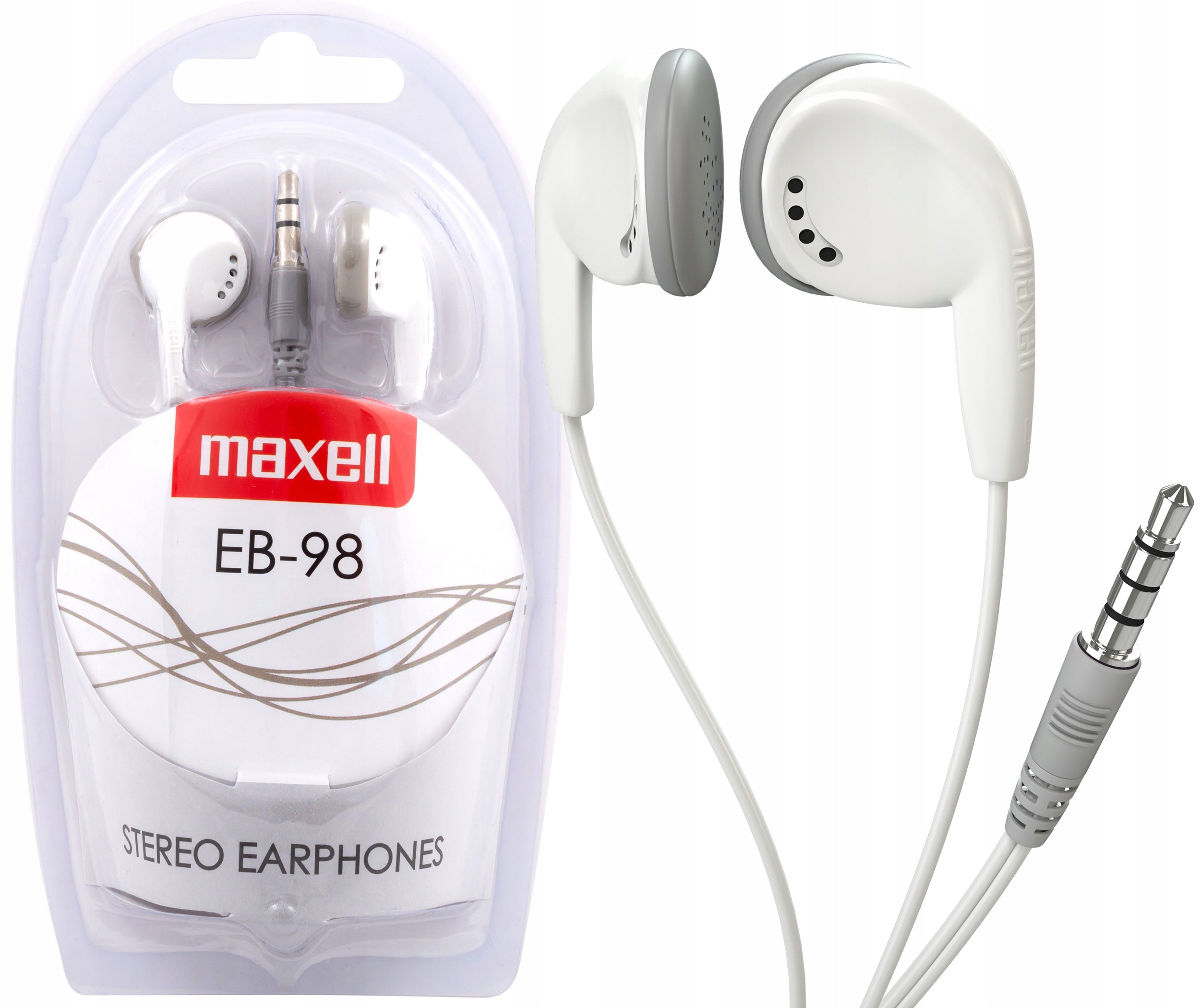 Maxell EB-98 White In-Ear Headphones