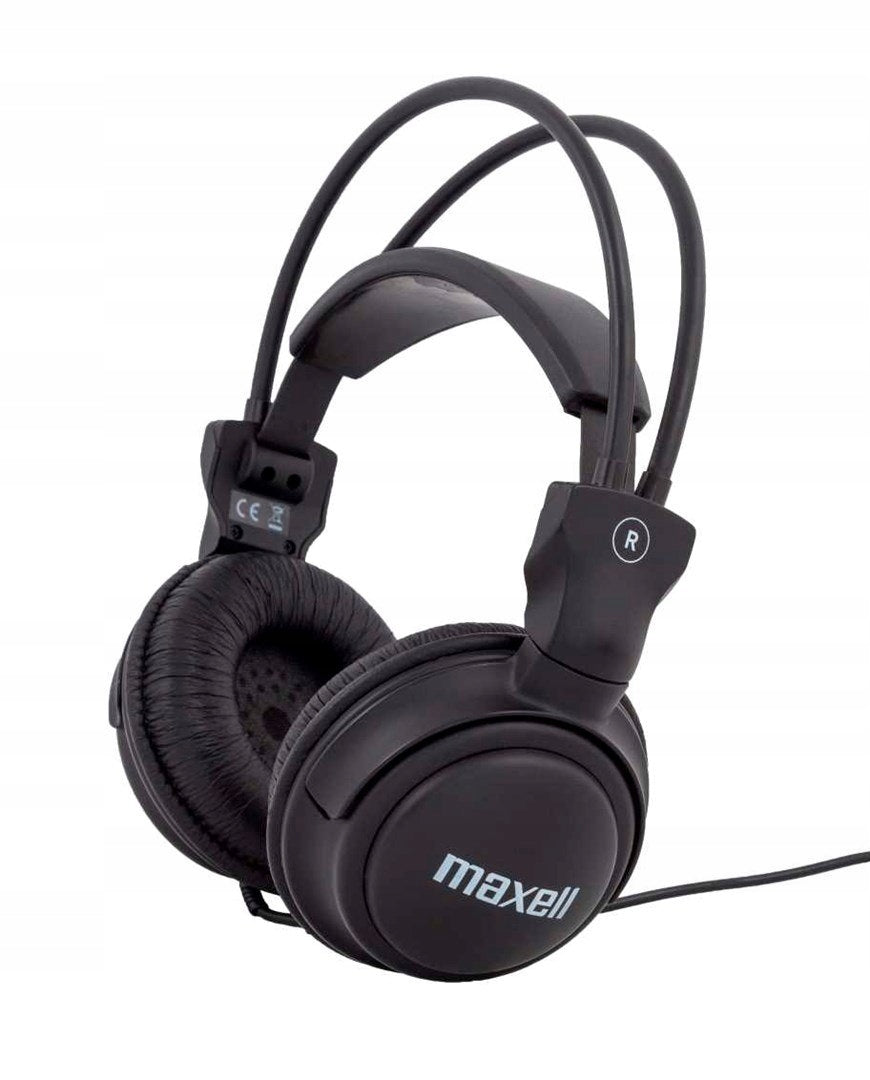 Maxell Home Studio Wired Leather Headphones On-Ear Jack 3,5 mm Black Packaging status original