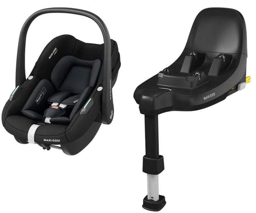Maxi-Cosi Pebble S 2026 Tonal Black car seat + FamilyFix base