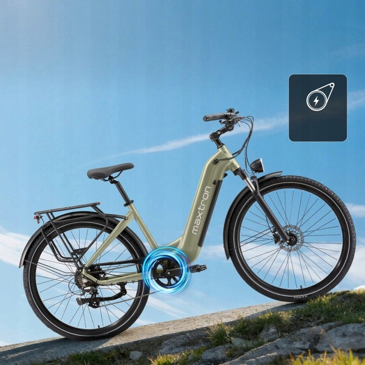 Maxtron Marathon Electric City Bike BAFANG 250W 25km/h with Torque Sensor Maximum rated power electric bike (under 250W)