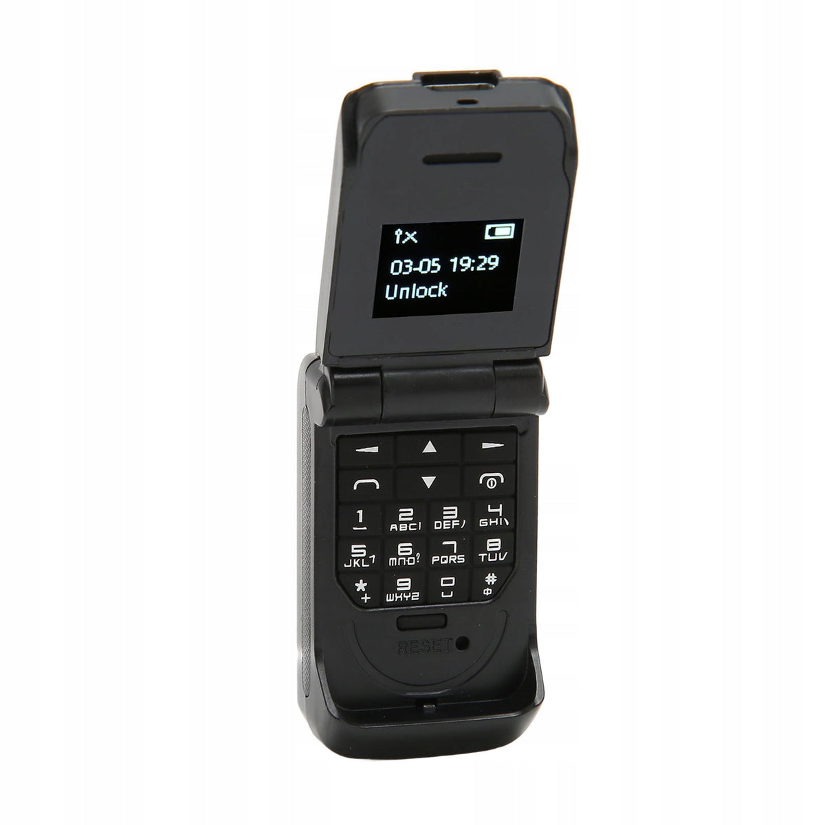 May flip phone 0,66 inch OLED screen Charger included no