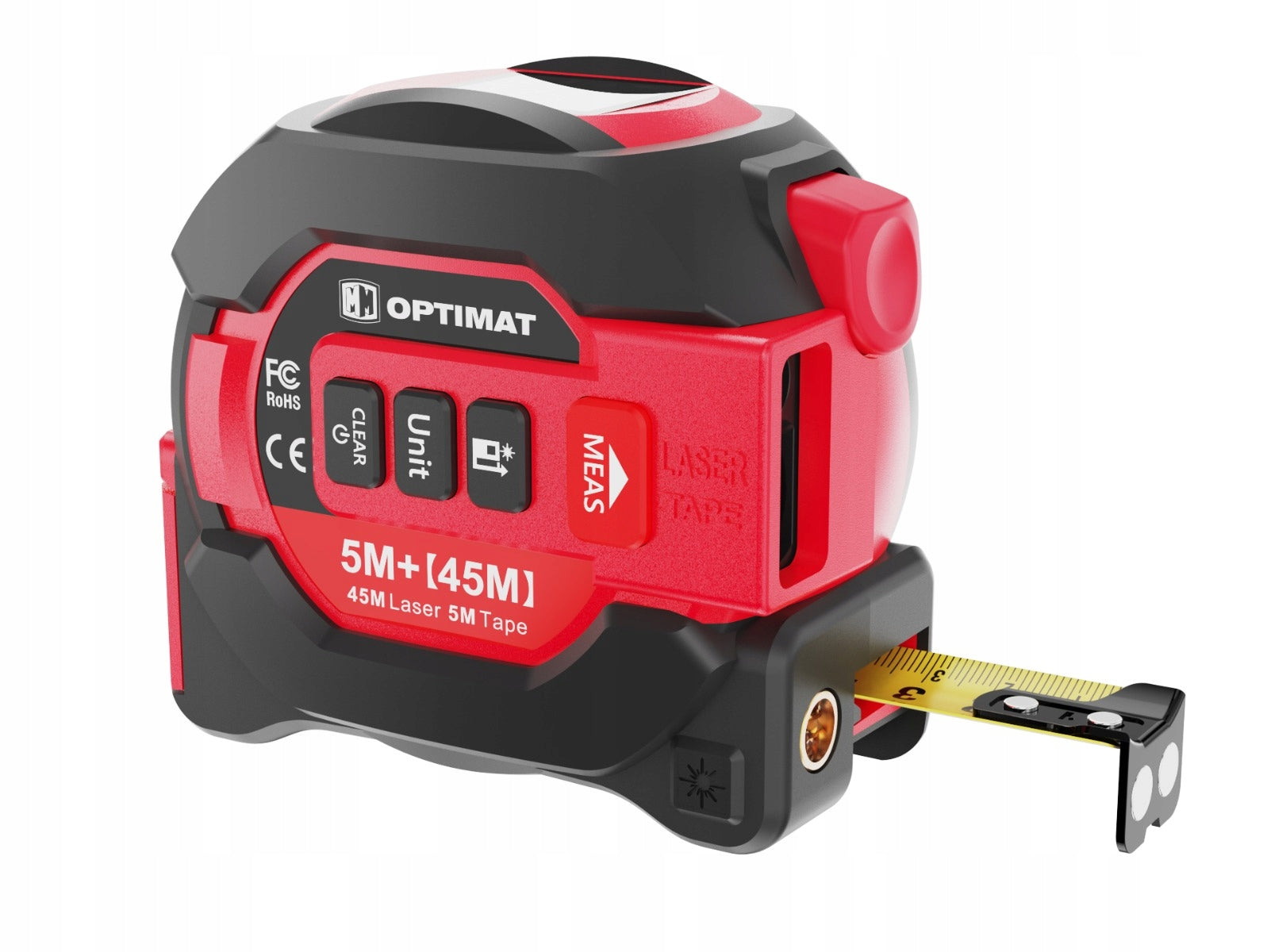 Measure 5m with laser rangefinder meter digital rangefinder laser measuring cup Manufacturer code Miara zwijana z laserem 45m