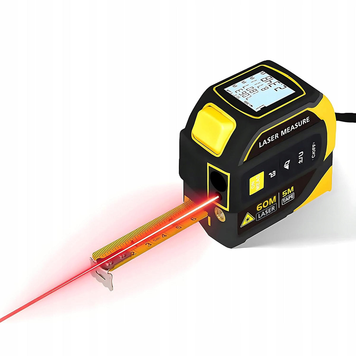 Measure 60m with laser rangefinder meter digital rangefinder laser measuring cup 5m Packaging status original