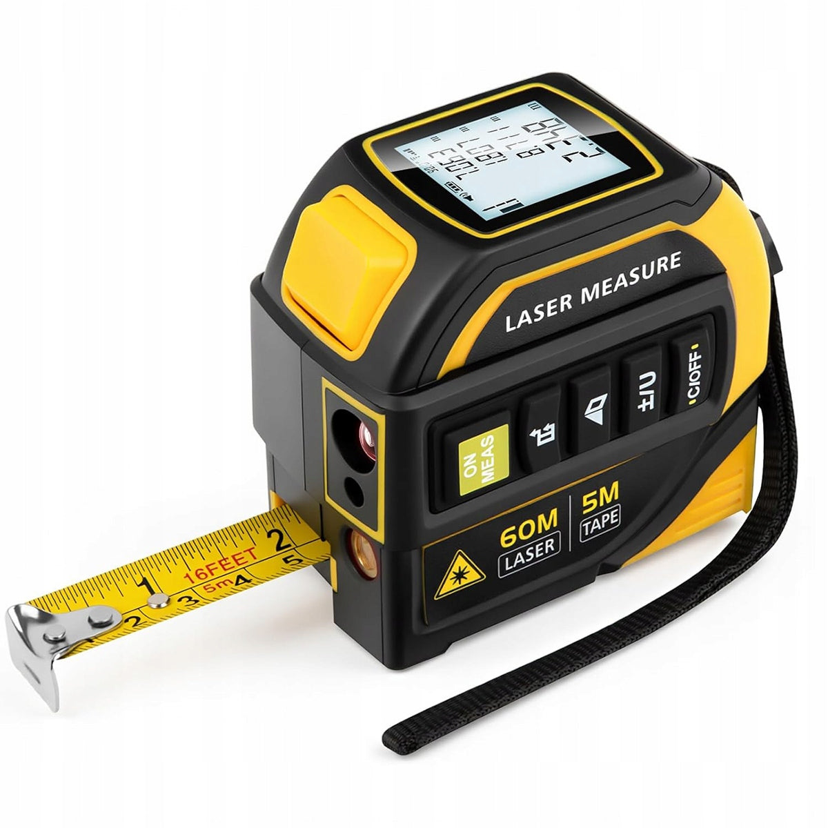 Measure 60m with laser rangefinder meter digital rangefinder laser measuring cup 5m