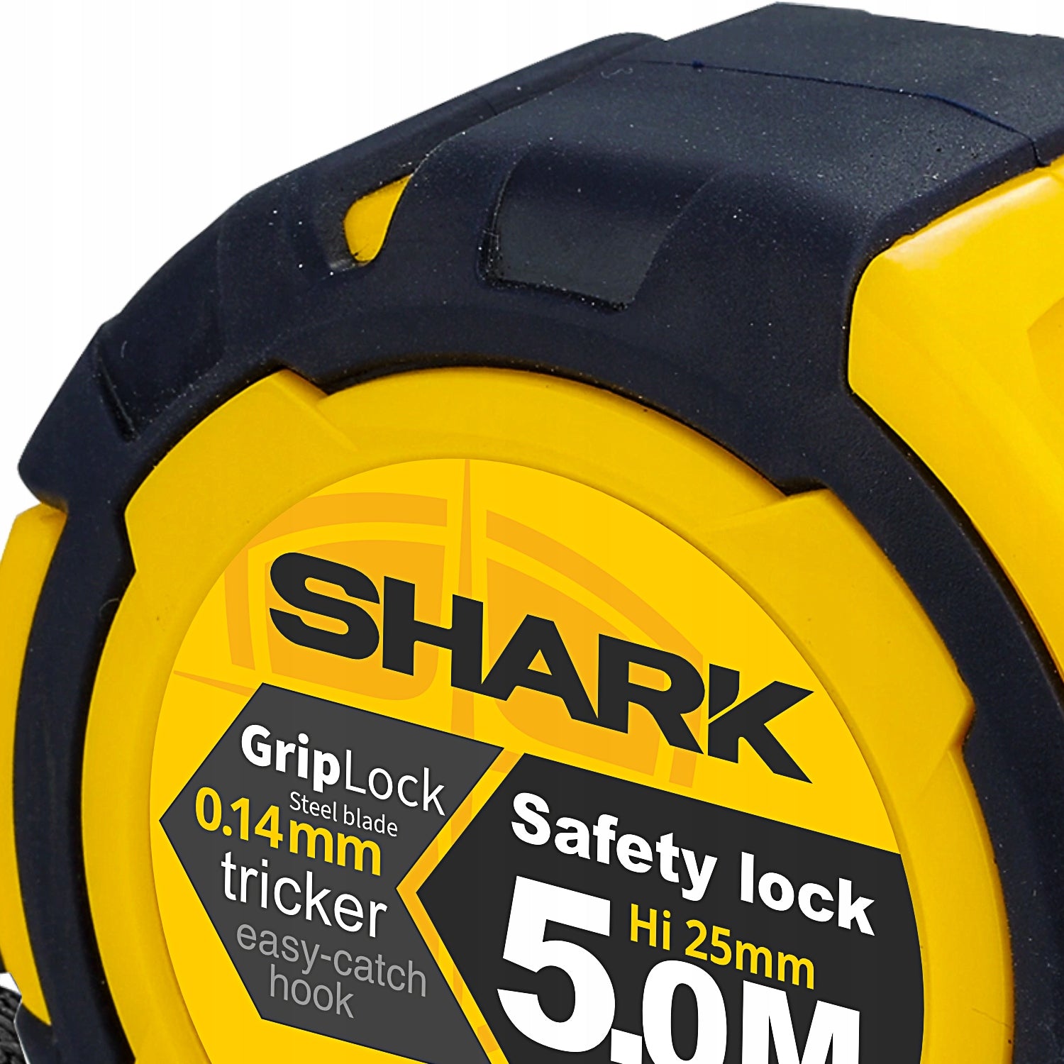 Measure Retractable Measuring Tape 25 mm Shark with ABS Lock Nylon 5m Brand no brand