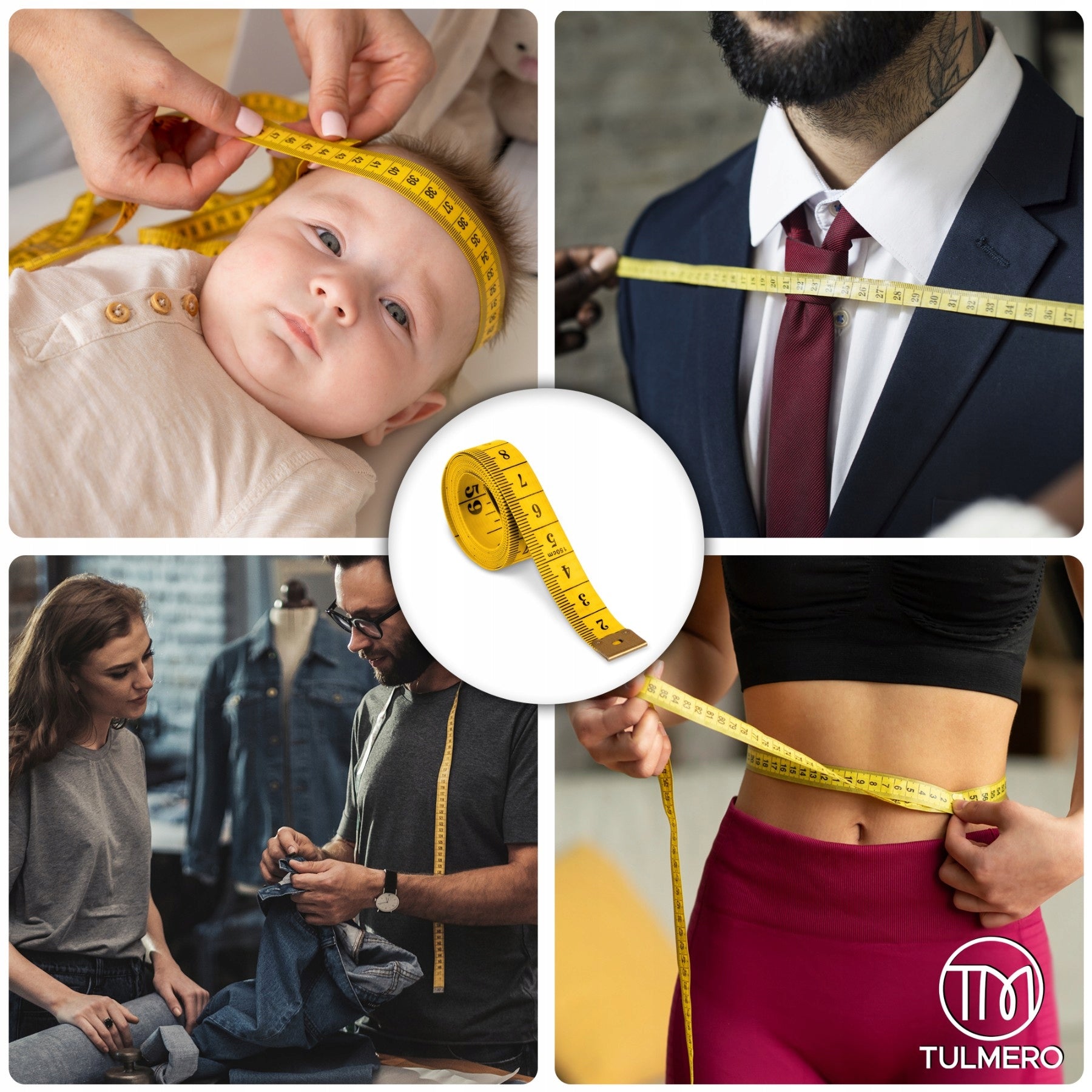 Measure centimeter tailor measure meter rolled durable 150 cm Manufacturer code 9006 - Miarka centymetr krawiecki