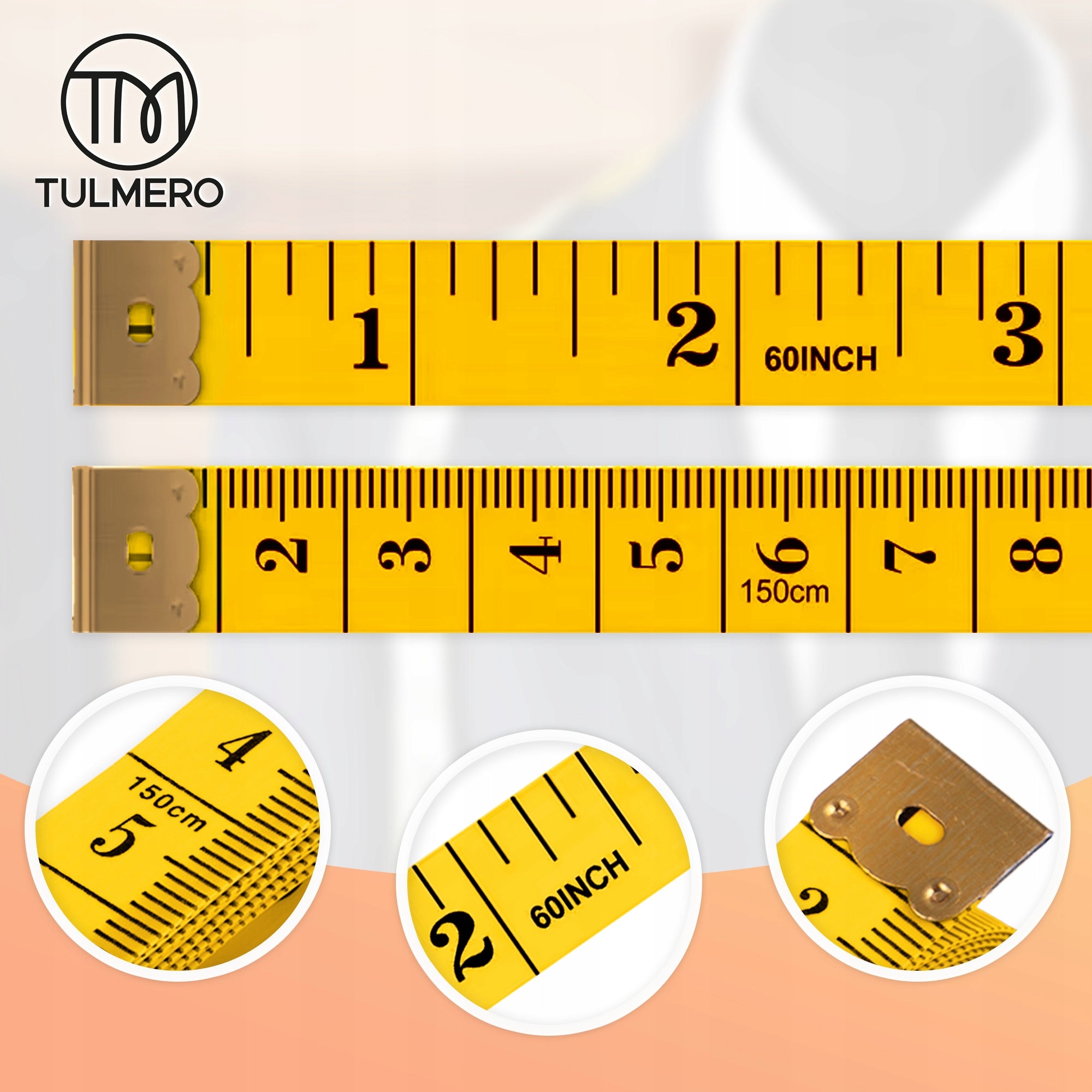 Measure centimeter tailor measure meter rolled durable 150 cm Packaging status original