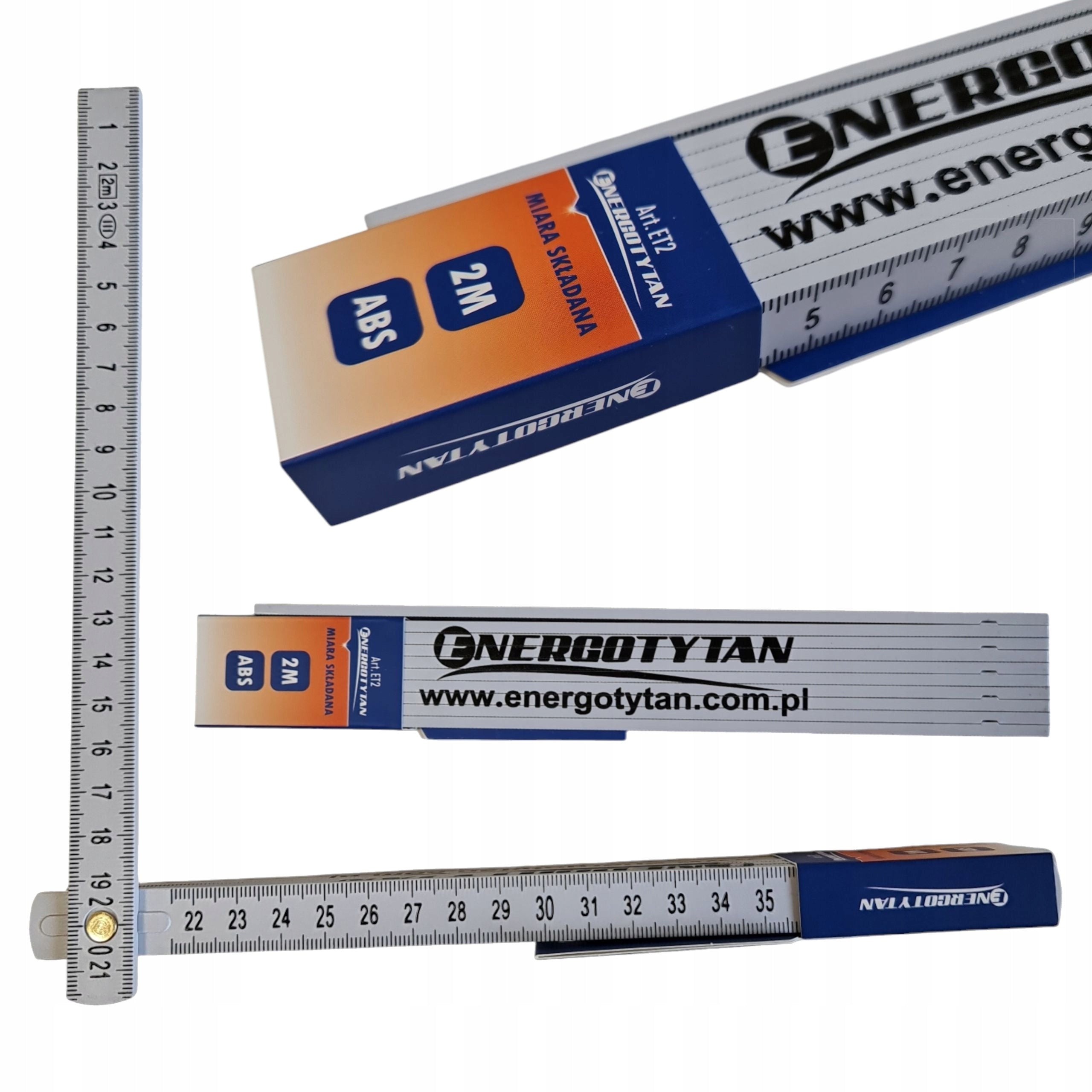 Measurement METER folding 2m RULER 200 cm ENERGOTYTAN ABS ET2 / PROFESSIONAL