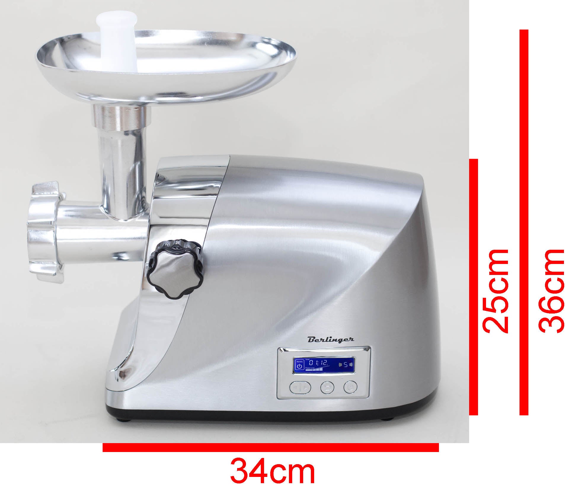 Meat grinder BERLINGER 2200W metal housing with LCD speed control Manufacturer code maszynka_do_miesa-2200