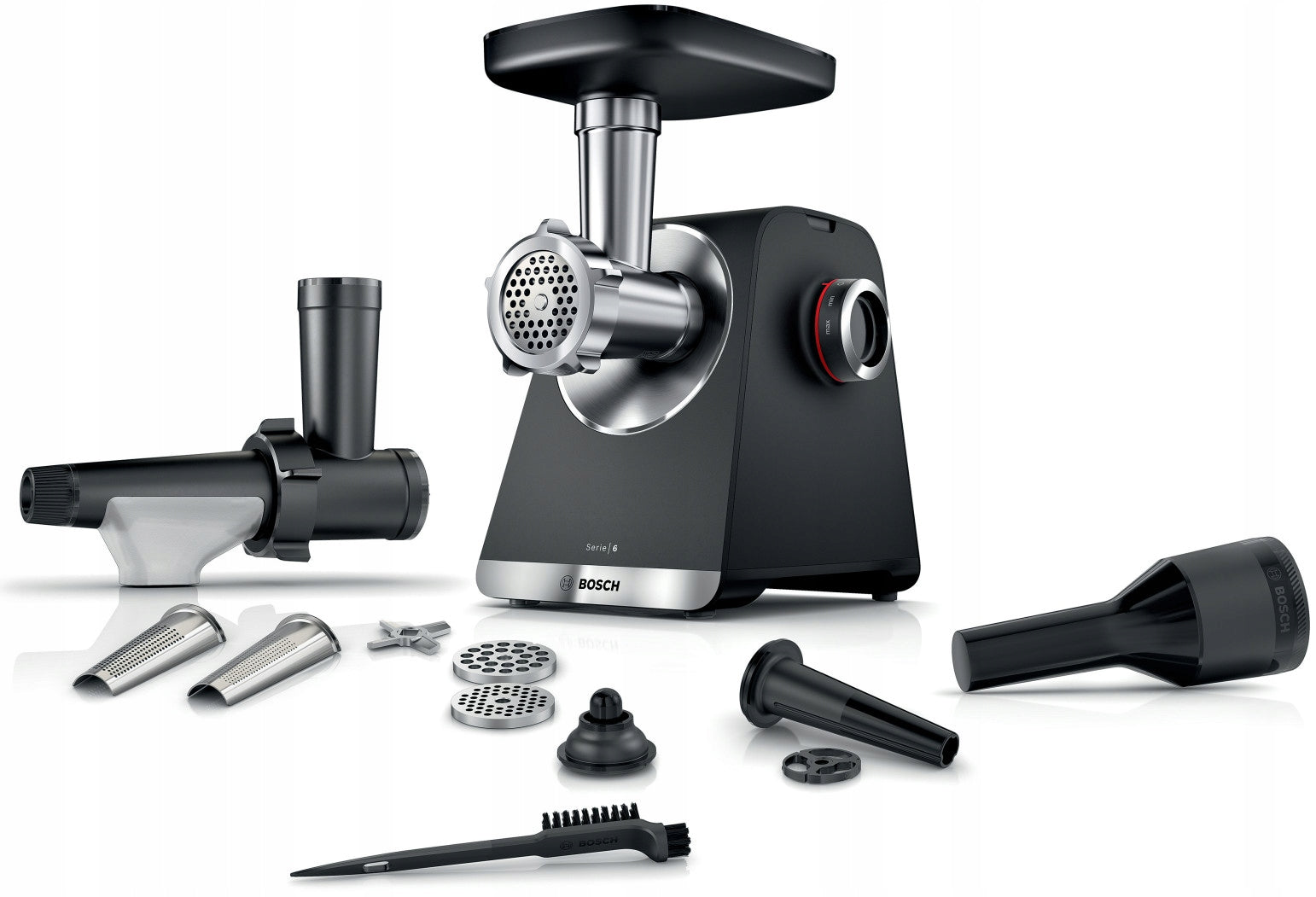 Meat grinder Bosch Series 6 MFWS650B 2100W 3.5 kg/min Juicer Reverse Manufacturer code MFWS650B