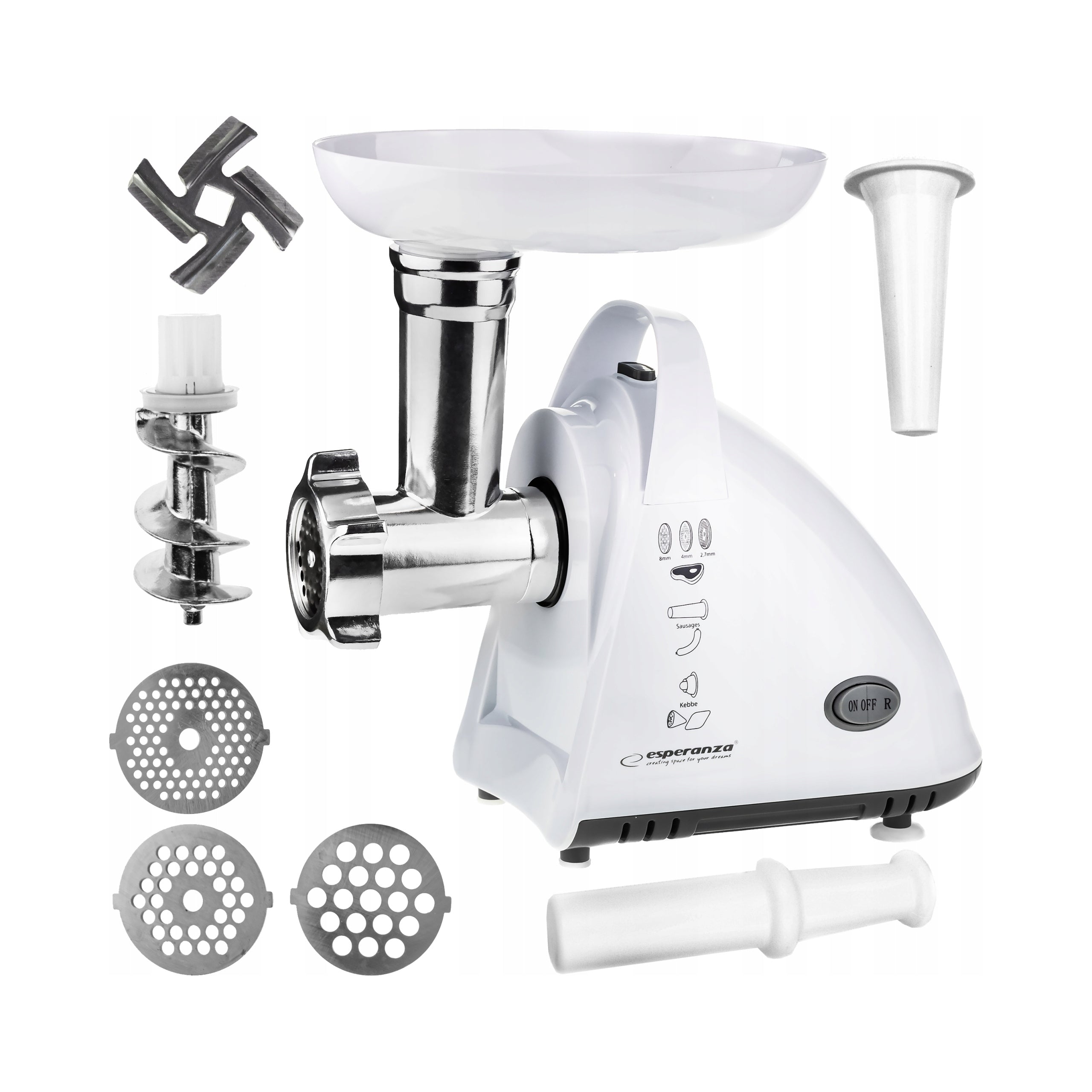Meat grinder Esperanza MeatLover white 2200 W