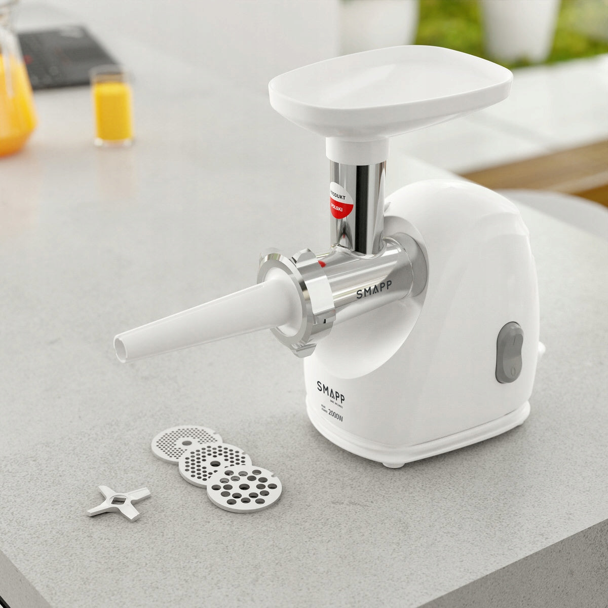 Meat grinder SMAPP 489.8 white 2000 W Manufacturer code 489.8