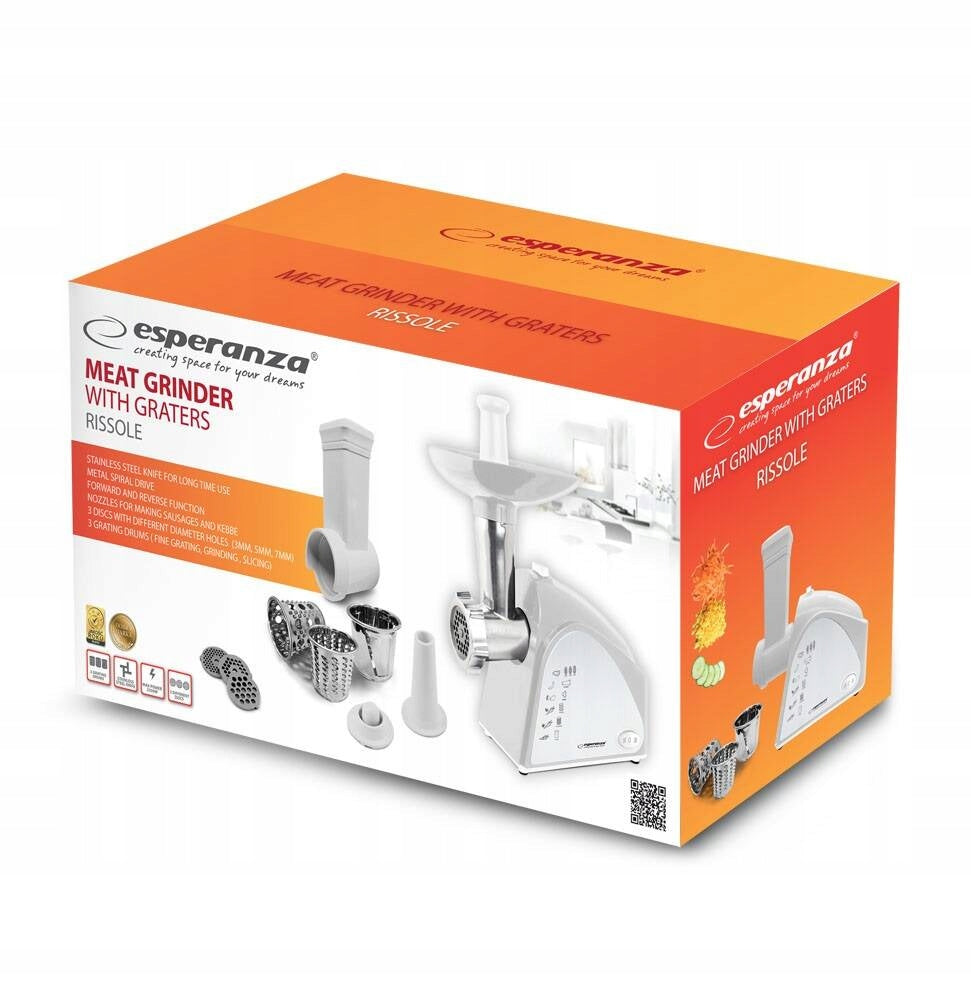 Meat grinder shredder Esperanza RISSOLE white 2200W