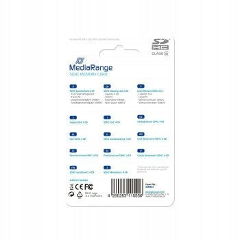 MediaRange 4GB SDHC Class 10 SD Card
