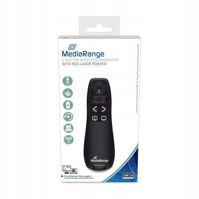 MediaRange Wireless Presenter Rf Black, MROS220