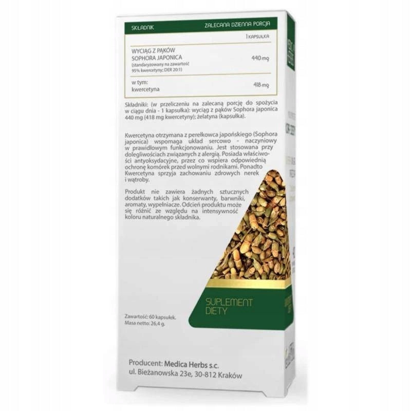 Medica Herbs Quercetin 60 capsules 95% Quercetin 60 kaps Name other