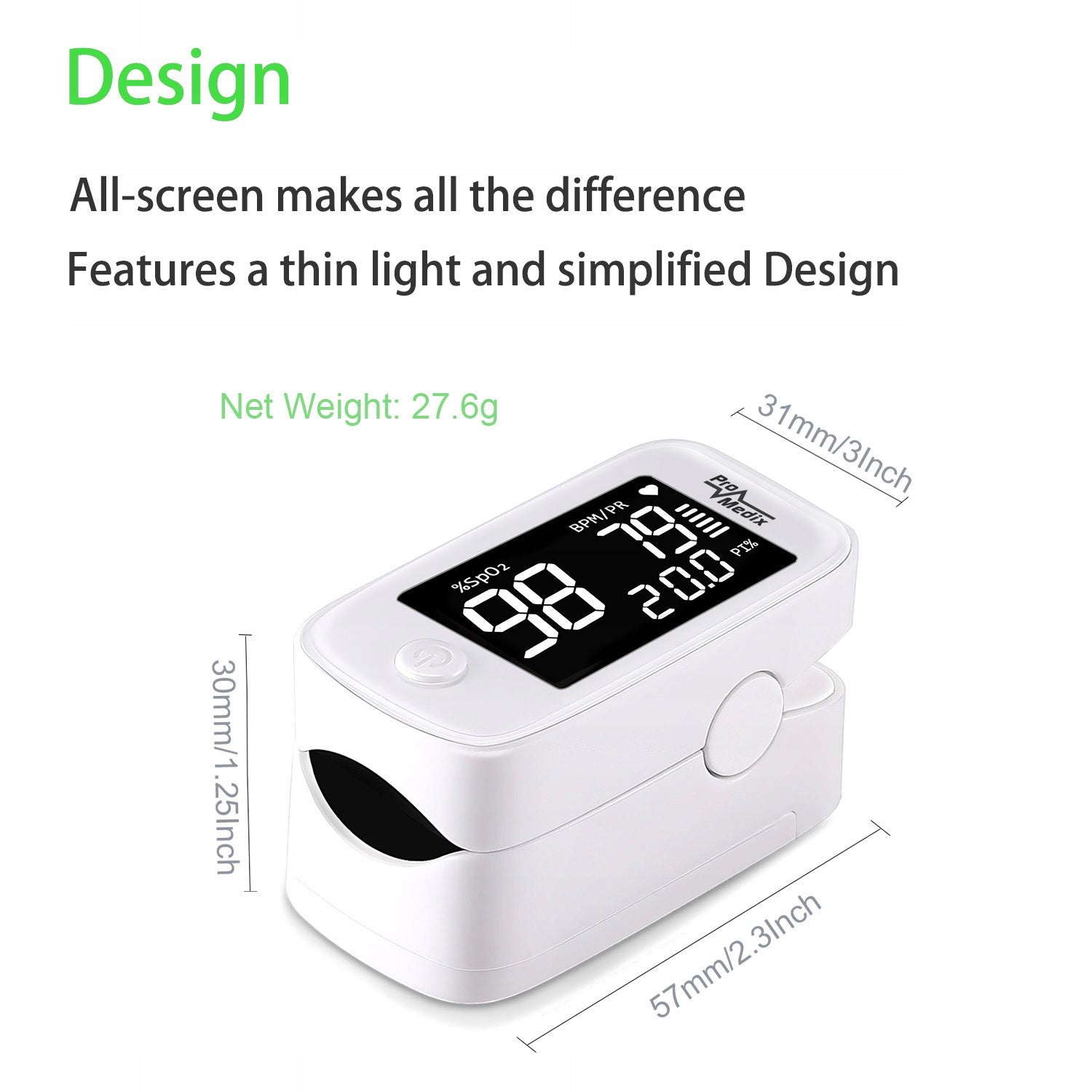 Medical Finger Pulse Oximeter Set Infrared Non-Contact Thermometer Packaging status original
