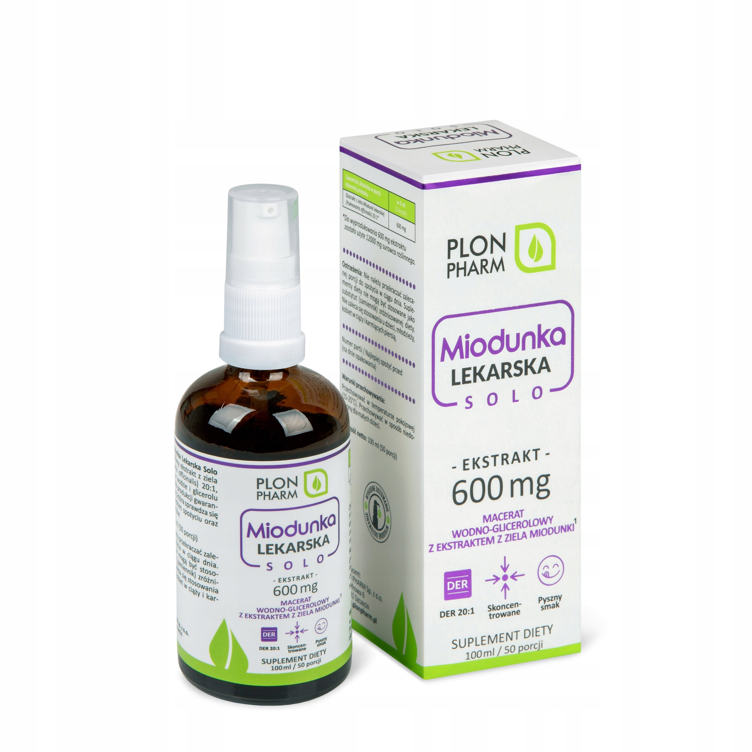 Medical Honeydew (Płucnik) 600 mg - Extract 20:1 in Drops