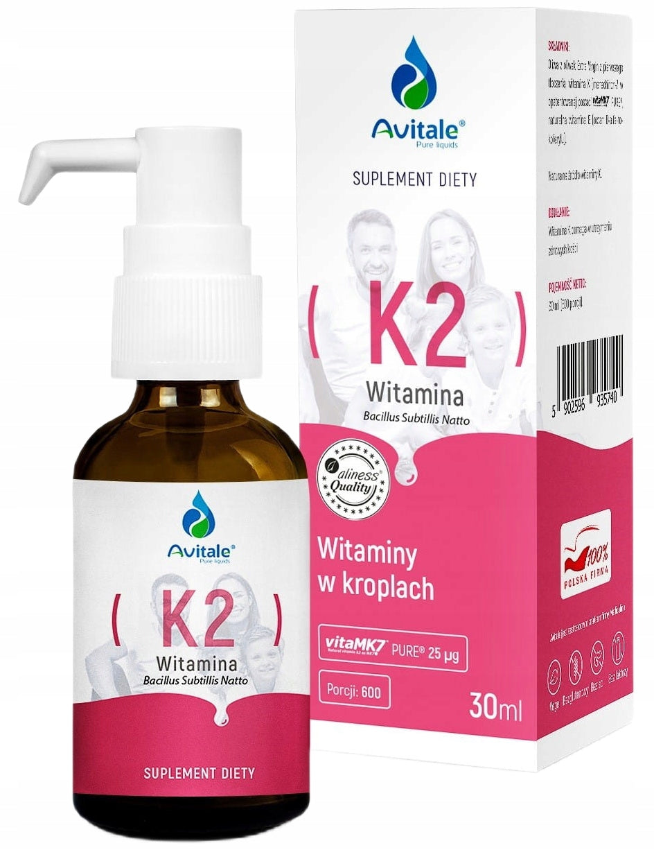 Medicaline Avitale Vitamin K2 Vita Mk7 25 µg liquid healthy bones 30 ml