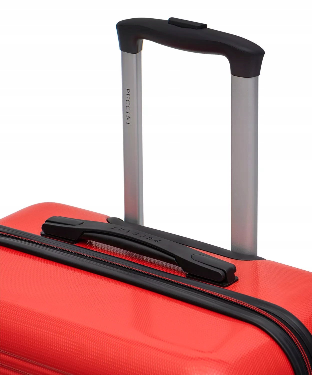 Medium Travel Suitcase Hard on Wheels ABS PUCCINI Red ABS016B 3 Dimensions medium