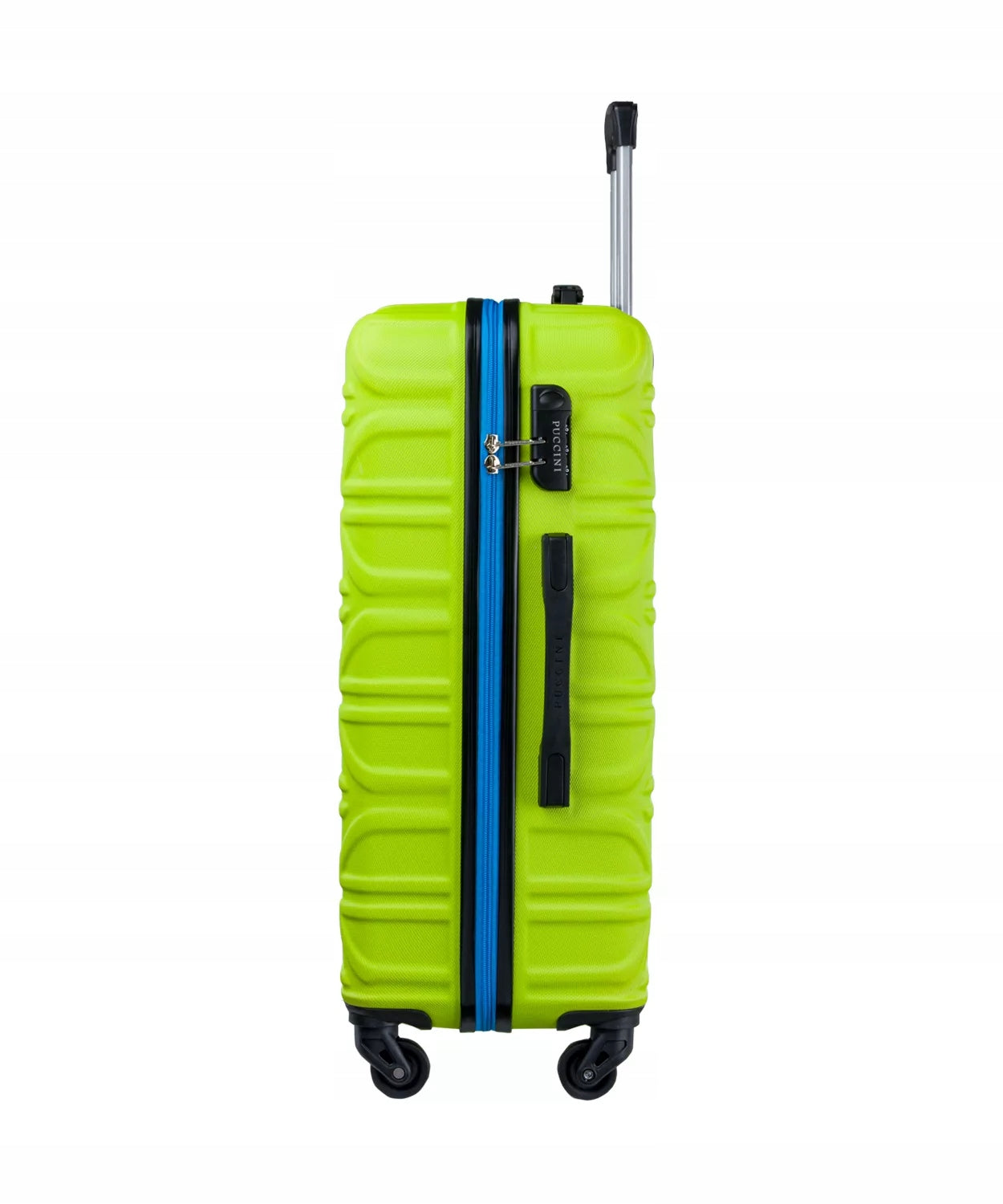 Medium Travel Suitcase On Wheels Hard ABS PUCCINI Lime ABS018B 5B Brand PUCCINI