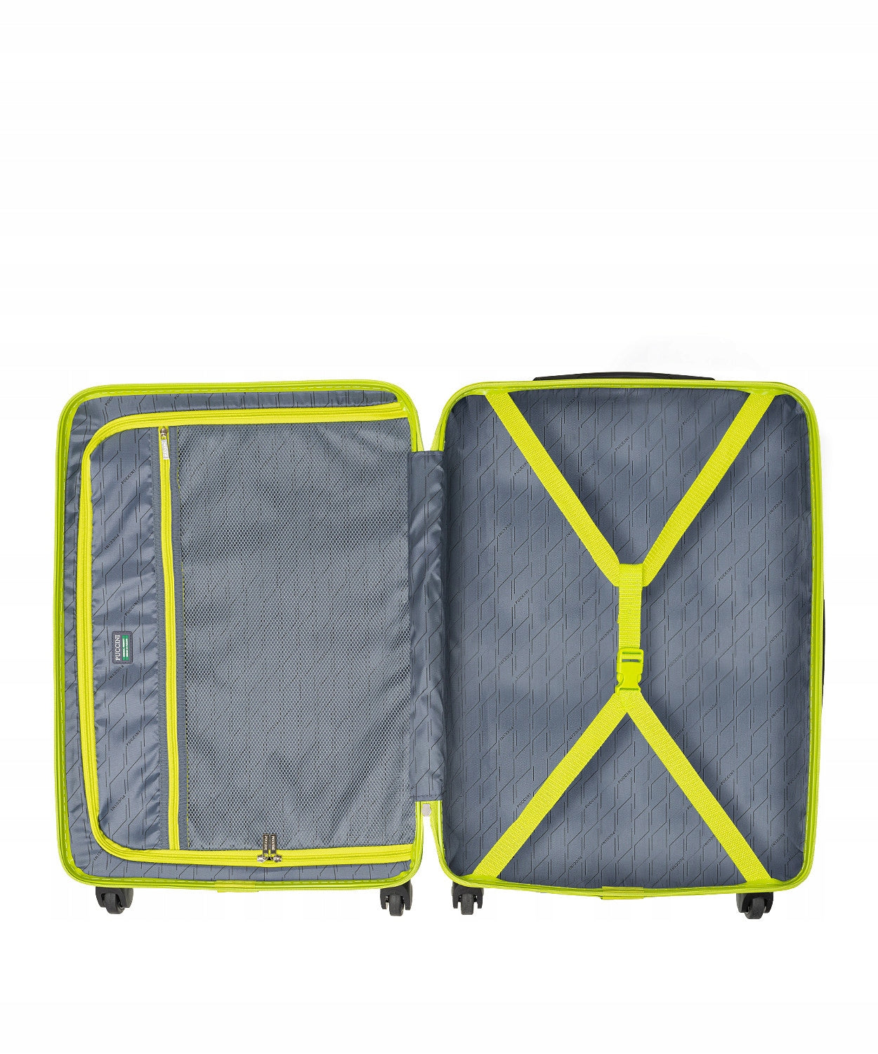 Medium Travel Suitcase On Wheels Hard PUCCINI ABS Lime ABS021B-5B Model ABS021B 5B